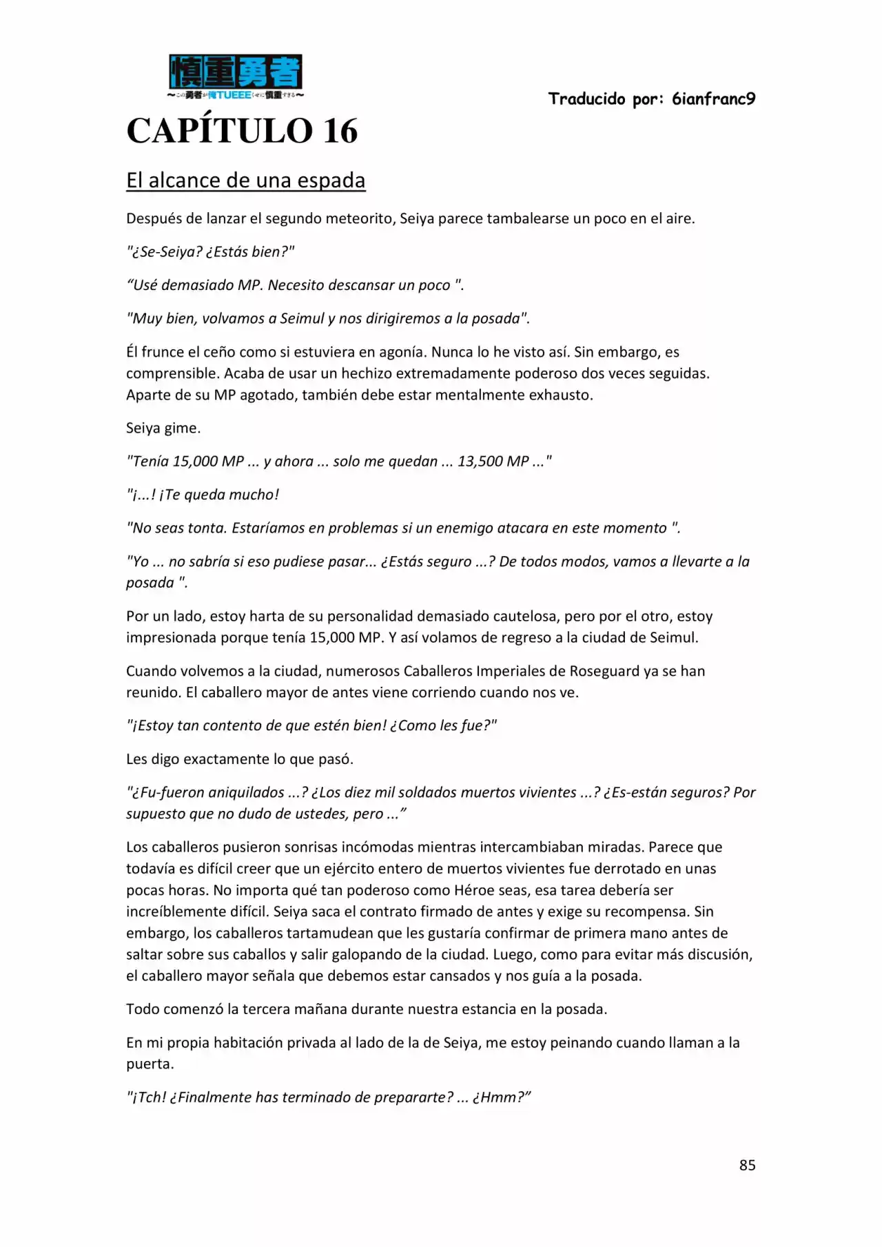 Kono Yuusha Ga Ore Tueee Kuse Ni Shinchou Sugiru (Novela) - Capítulo 1.50 - Página 6 - LectorTMOo