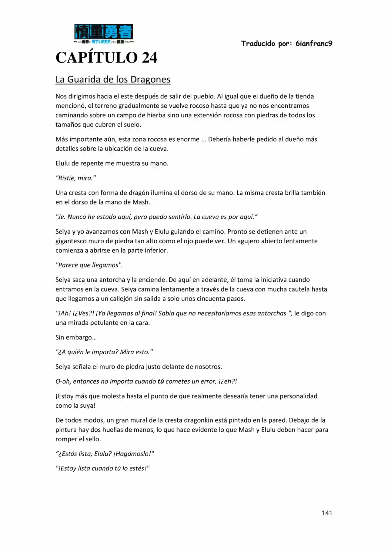 Kono Yuusha Ga Ore Tueee Kuse Ni Shinchou Sugiru (Novela) - Capítulo 1.50 - Página 62 - LectorTMOo