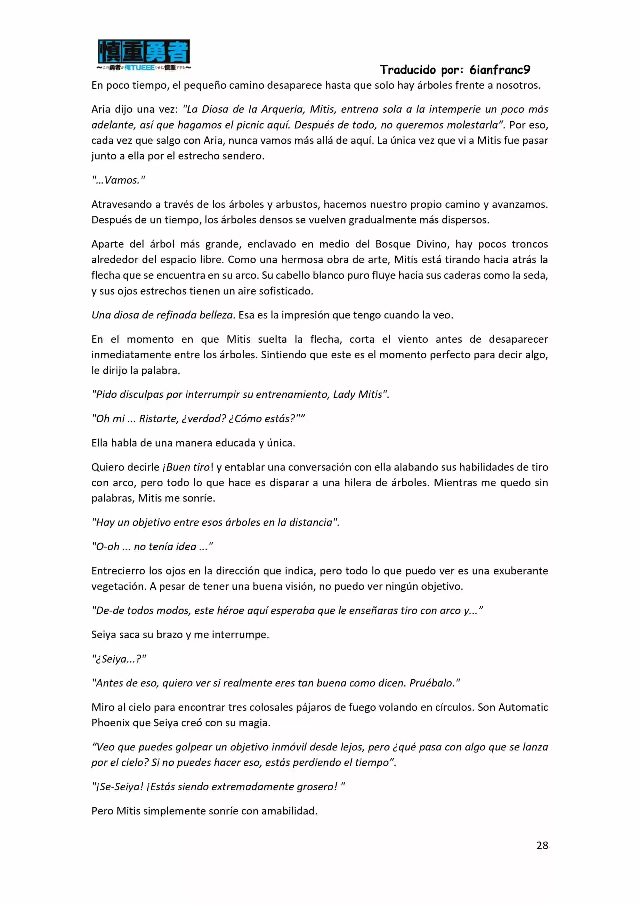 Kono Yuusha Ga Ore Tueee Kuse Ni Shinchou Sugiru (Novela) - Capítulo 11 - Página 28 - LectorTMOo