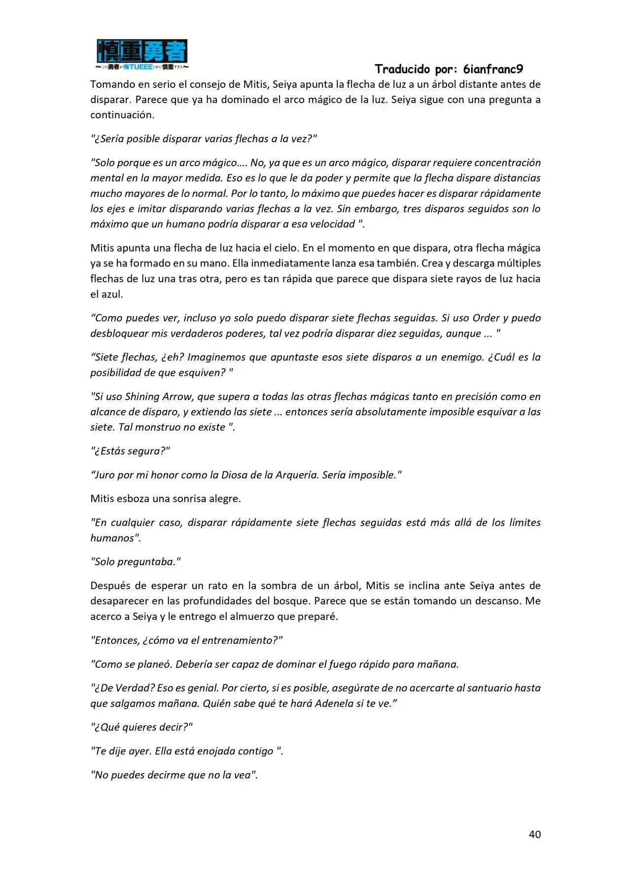 Kono Yuusha Ga Ore Tueee Kuse Ni Shinchou Sugiru (Novela) - Capítulo 11 - Página 40 - LectorTMOo