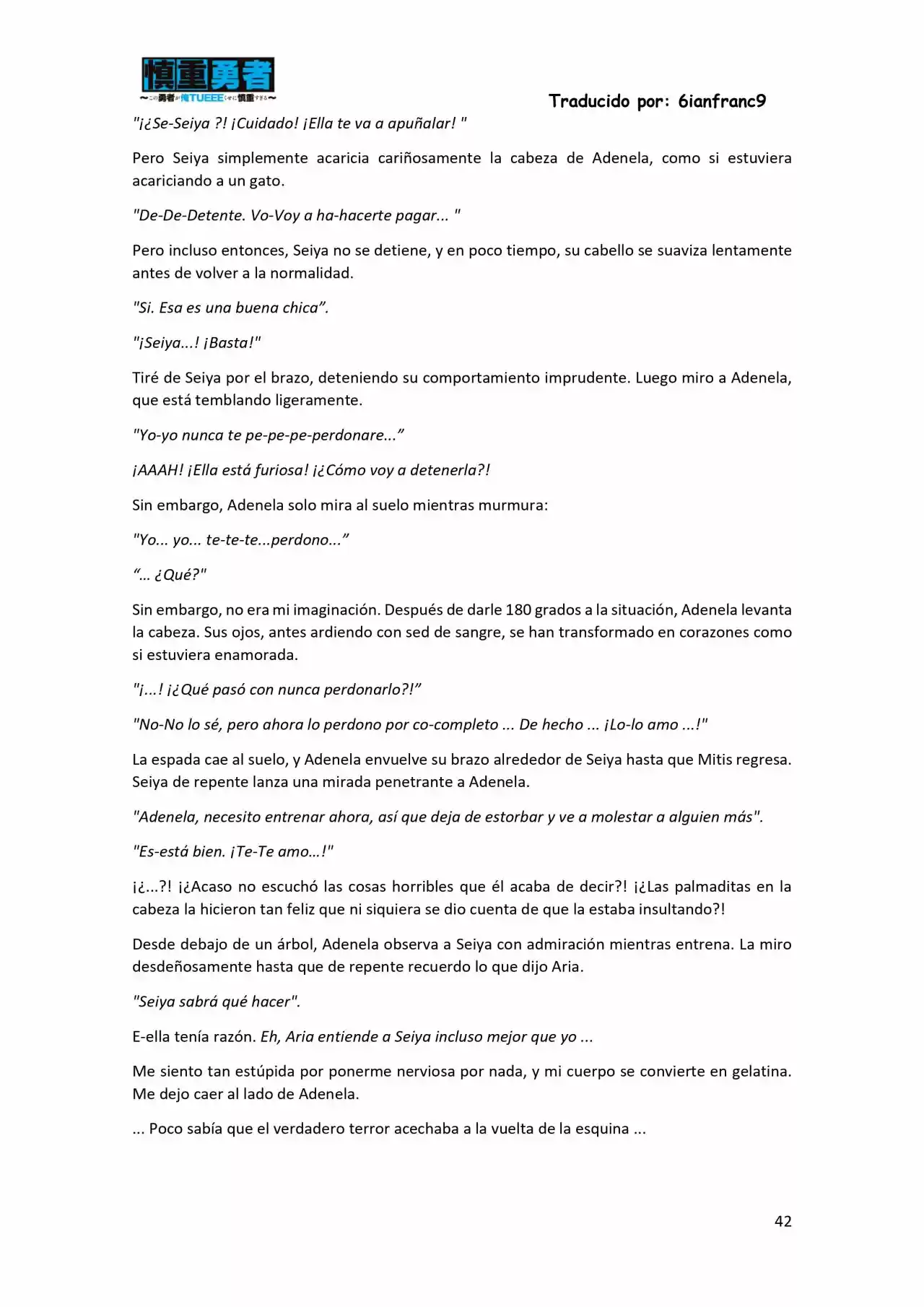 Kono Yuusha Ga Ore Tueee Kuse Ni Shinchou Sugiru (Novela) - Capítulo 11 - Página 42 - LectorTMOo