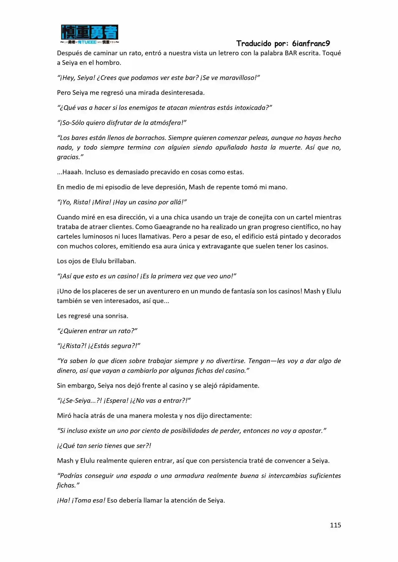 Kono Yuusha Ga Ore Tueee Kuse Ni Shinchou Sugiru (Novela) - Capítulo 12 - Página 15 - LectorTMOo