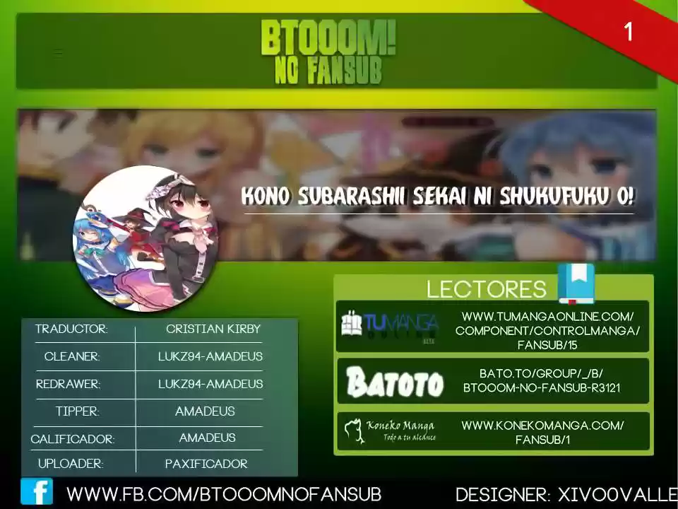 KonoSuba: God's Blessing On This Wonderful World! - Capítulo 1 - Página 1 - LectorTMOo