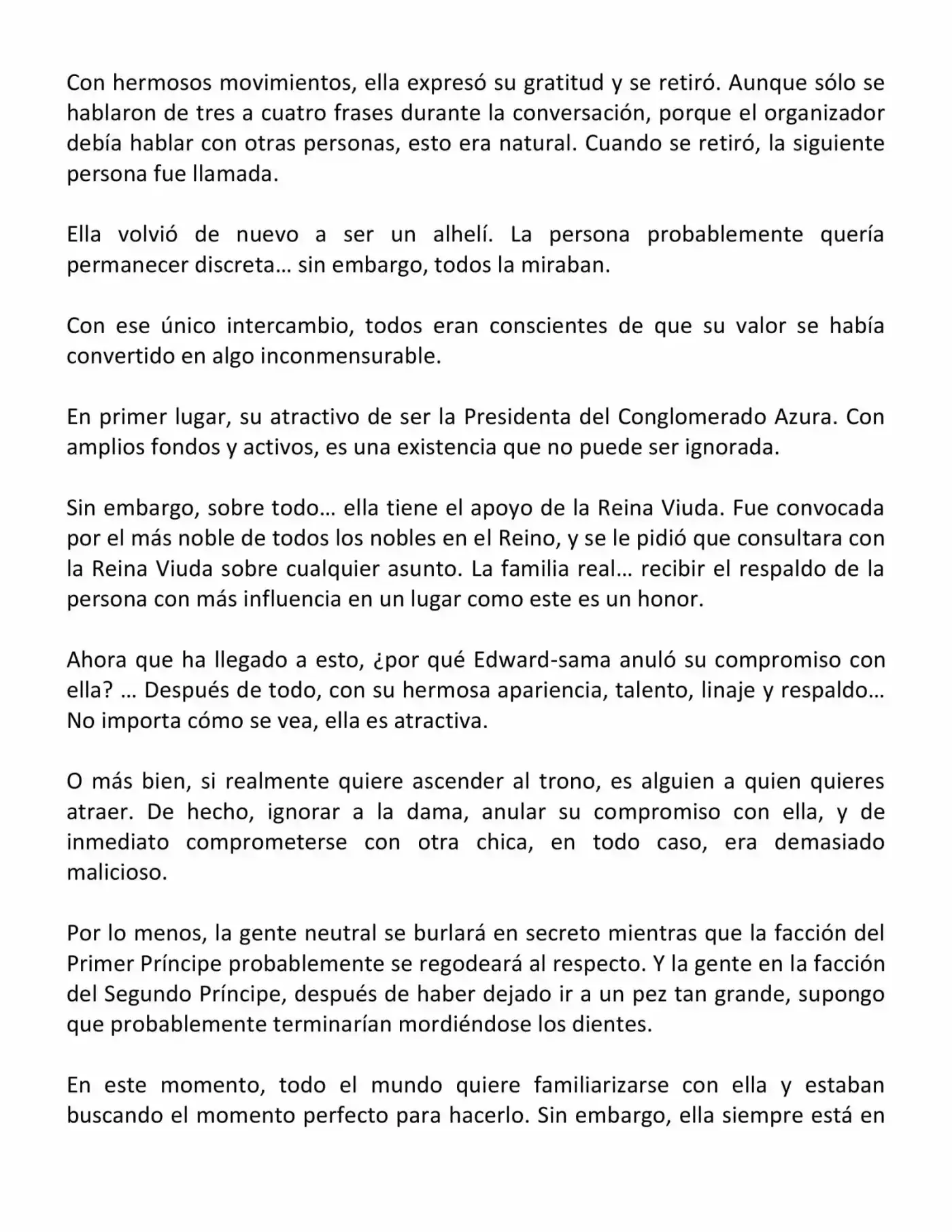 Koushaku Reijou No Tashinami" (Novela) - Capítulo 34 - Página 6 - LectorTMOo