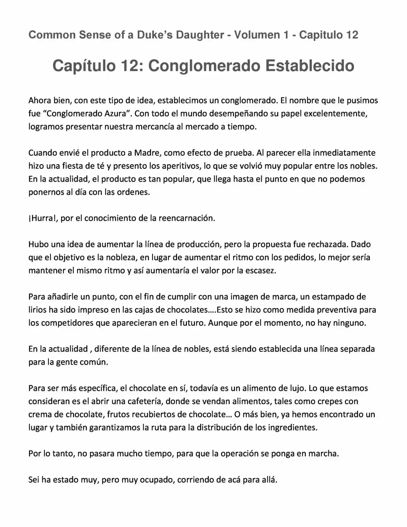 Koushaku Reijou No Tashinami" - Capítulo 12 - Página 1 - LectorTMOo