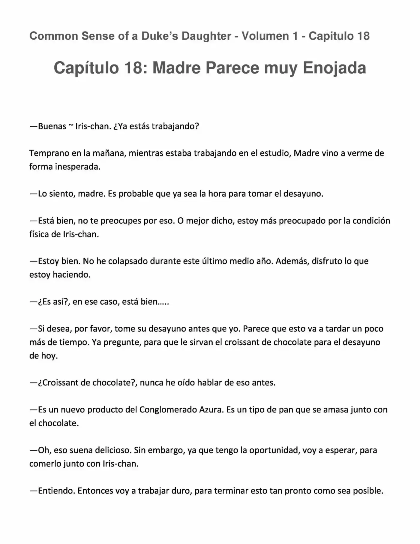 Koushaku Reijou No Tashinami" - Capítulo 18 - Página 1 - LectorTMOo