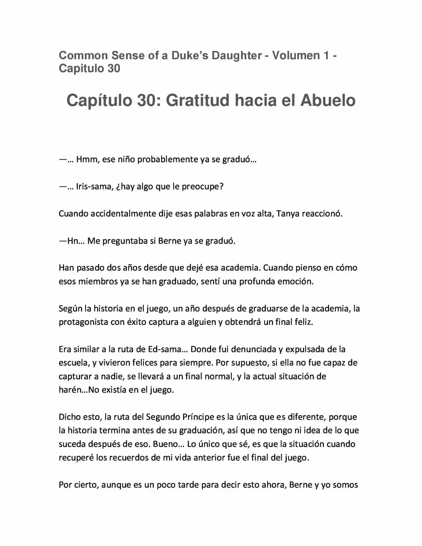 Koushaku Reijou No Tashinami" - Capítulo 30 - Página 1 - LectorTMOo