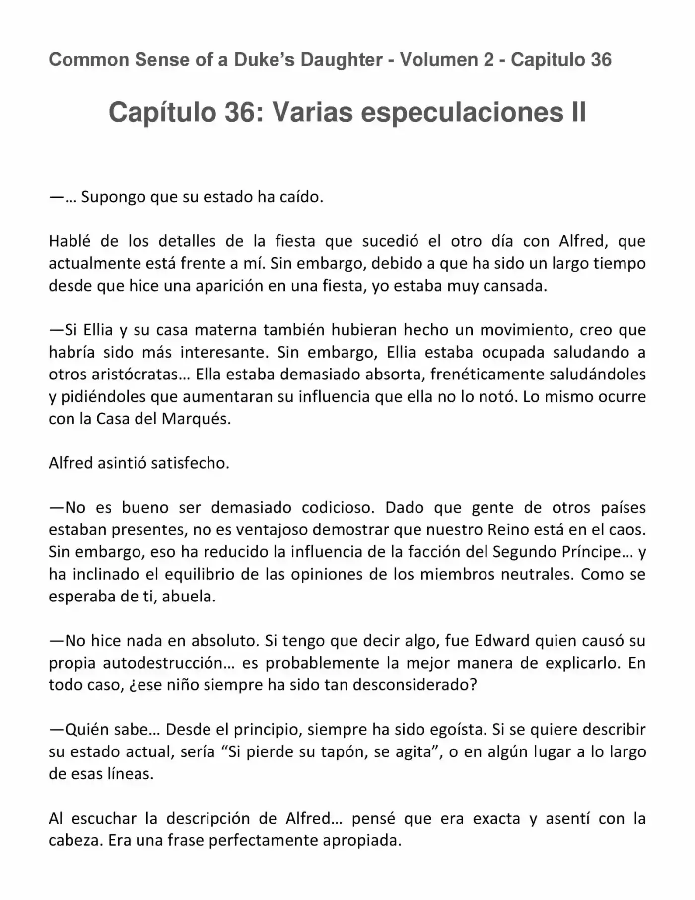 Koushaku Reijou No Tashinami" - Capítulo 36 - Página 1 - LectorTMOo