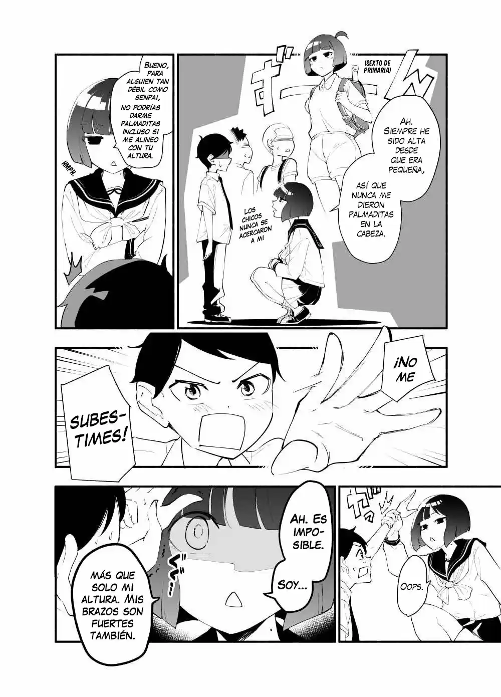 Koushinchou No Kouhai To Teishinchou No Senpai Ga Renai Ni Hatten Suru Made - Capítulo 1 - Página 6 - LectorTMOo