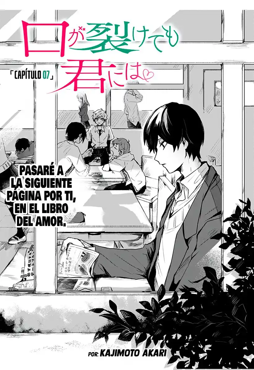 Kuchi Ga Saketemo Kimi Niwa - Capítulo 7 - Página 4 - LectorTMOo