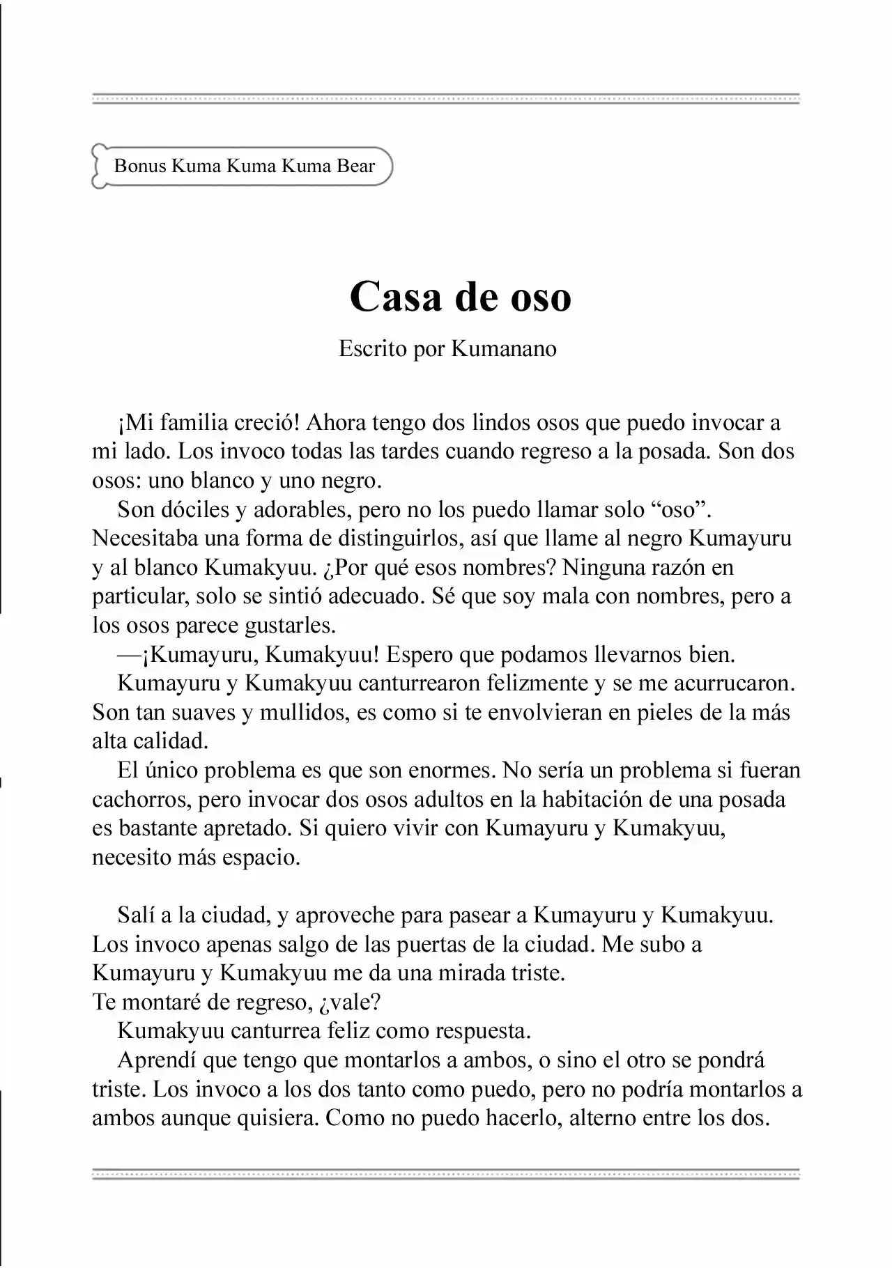 Kuma Kuma Kuma Bear (Manga) - Capítulo 20.50 - Página 5 - LectorTMOo