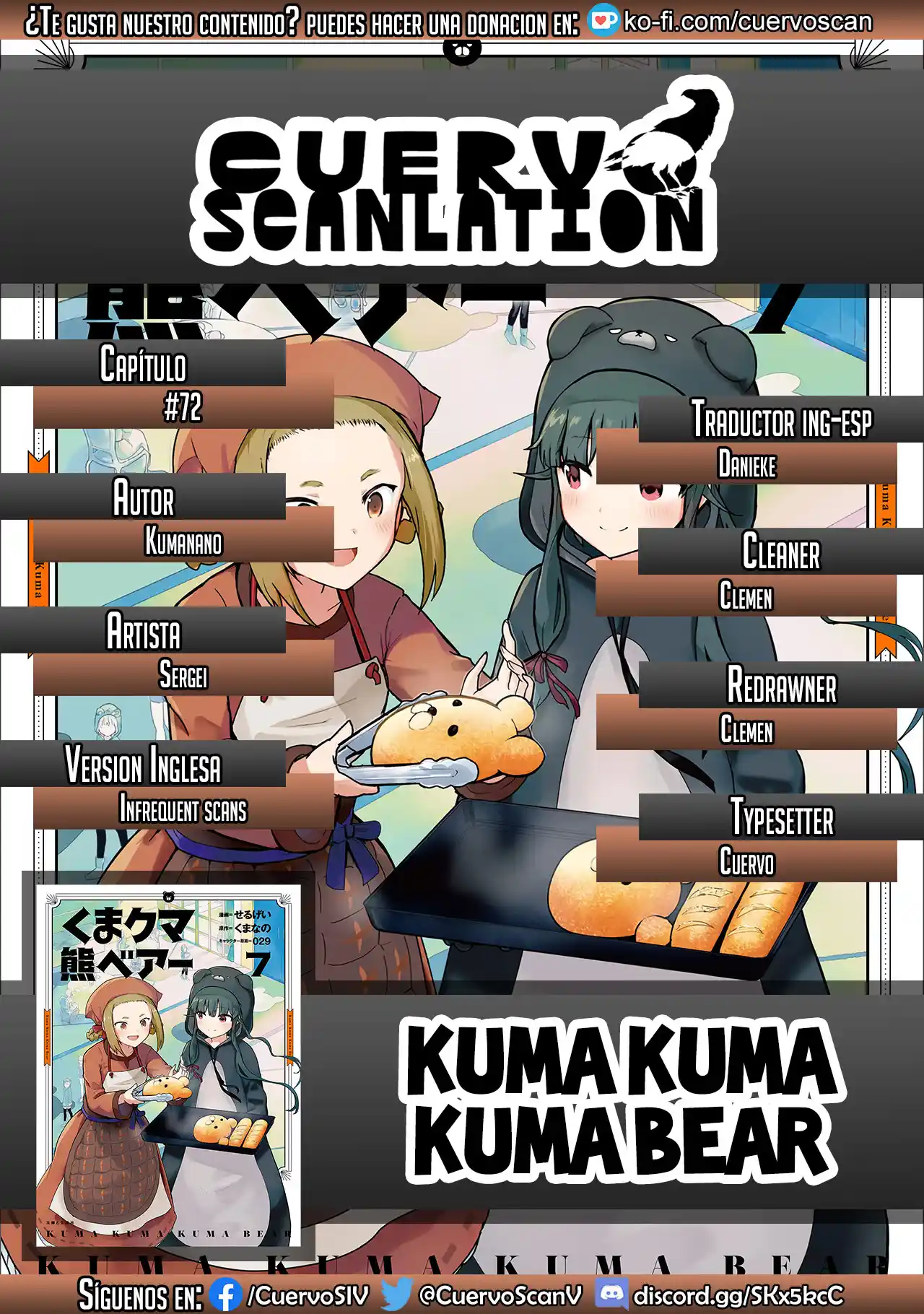 Kuma Kuma Kuma Bear (Manga) - Capítulo 72 - Página 1 - LectorTMOo
