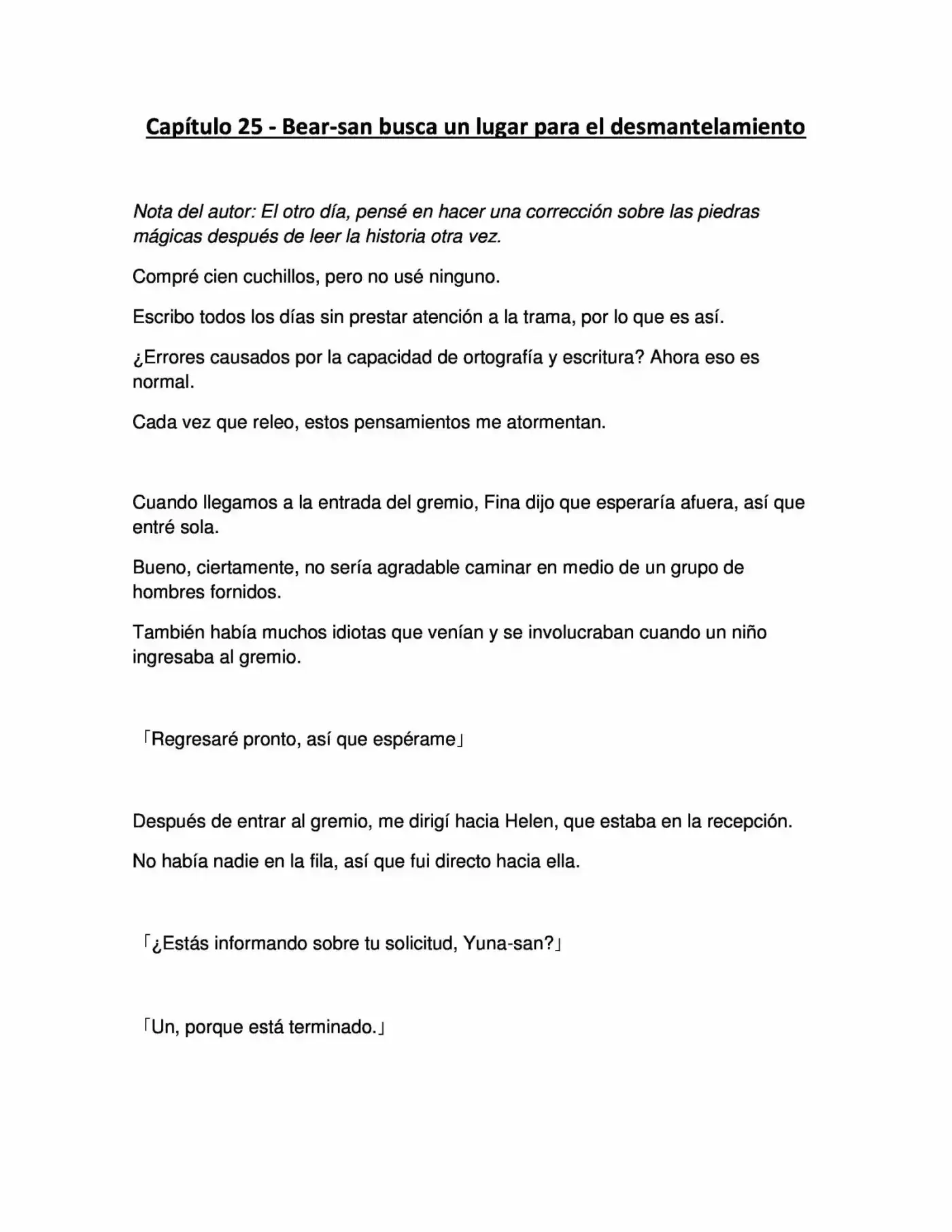 Kuma Kuma Kuma Bear (Novela) - Capítulo 25 - Página 1 - LectorTMOo