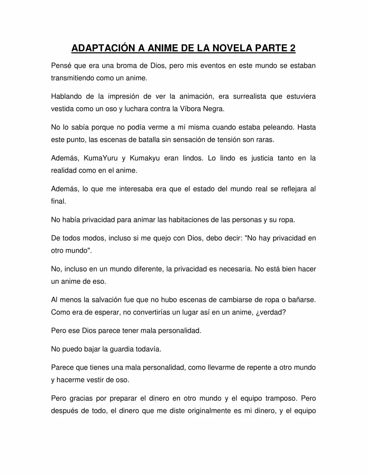 Kuma Kuma Kuma Bear (Novela) - Capítulo 306.60 - Página 1 - LectorTMOo