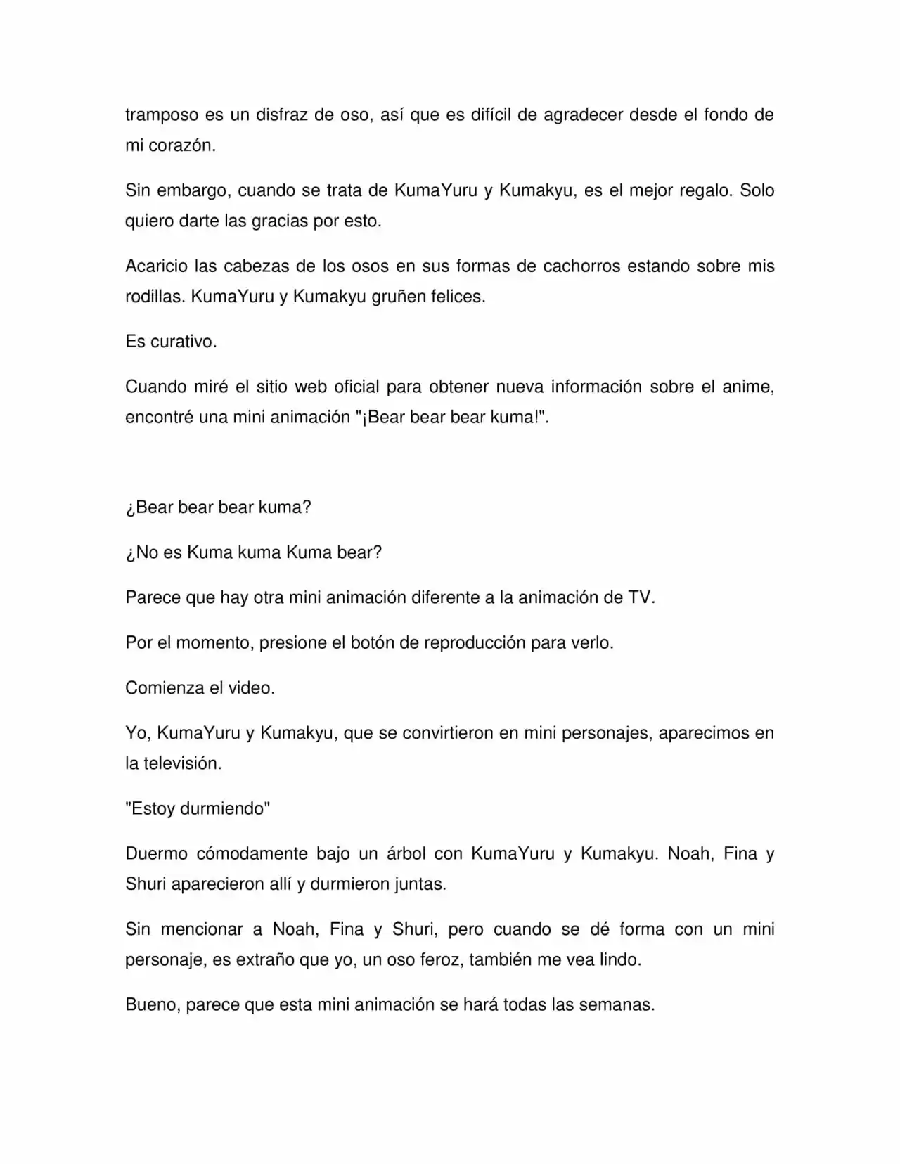 Kuma Kuma Kuma Bear (Novela) - Capítulo 306.60 - Página 2 - LectorTMOo