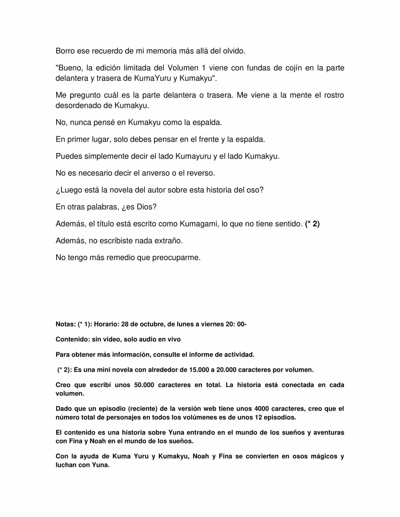 Kuma Kuma Kuma Bear (Novela) - Capítulo 306.80 - Página 6 - LectorTMOo
