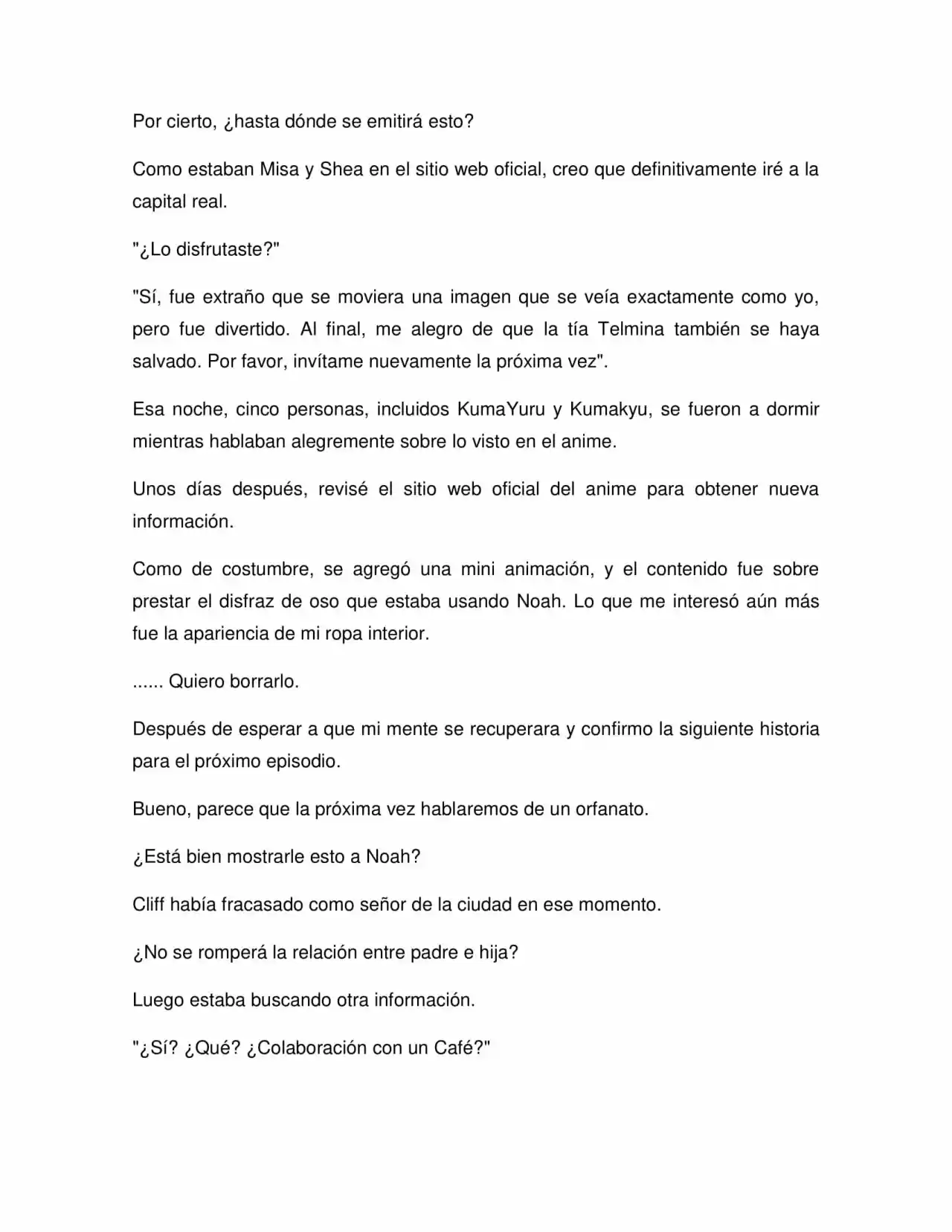 Kuma Kuma Kuma Bear (Novela) - Capítulo 306.90 - Página 9 - LectorTMOo