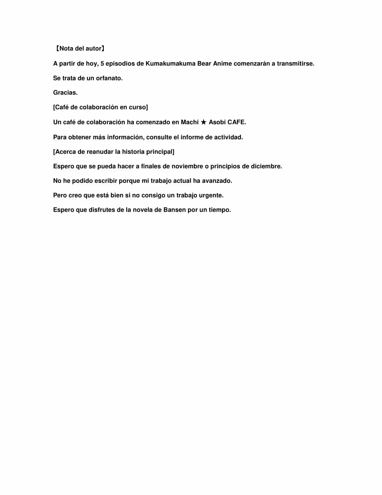 Kuma Kuma Kuma Bear (Novela) - Capítulo 306.90 - Página 11 - LectorTMOo