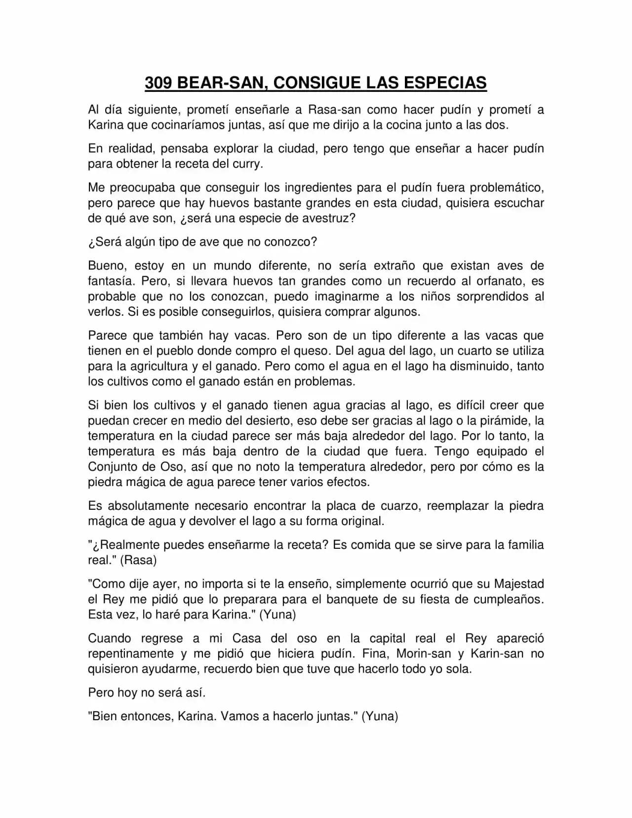 Kuma Kuma Kuma Bear (Novela) - Capítulo 309 - Página 1 - LectorTMOo