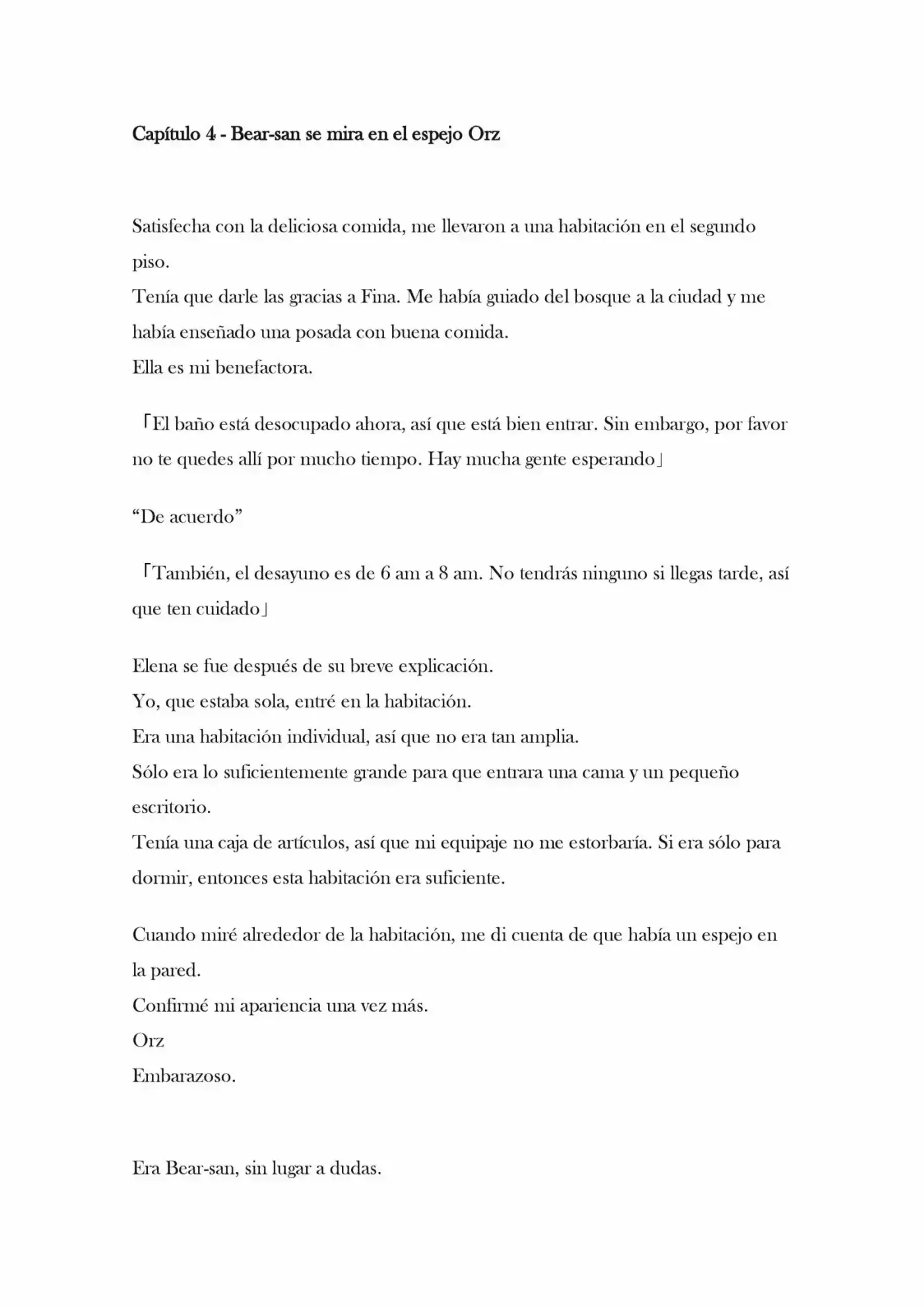 Kuma Kuma Kuma Bear (Novela) - Capítulo 4 - Página 1 - LectorTMOo