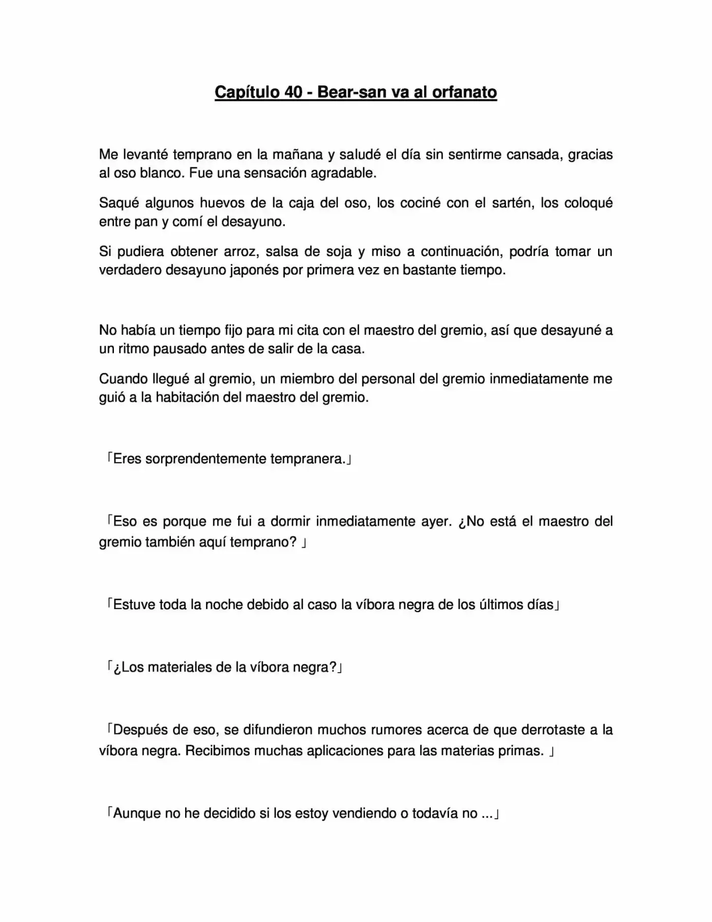 Kuma Kuma Kuma Bear (Novela) - Capítulo 40 - Página 1 - LectorTMOo