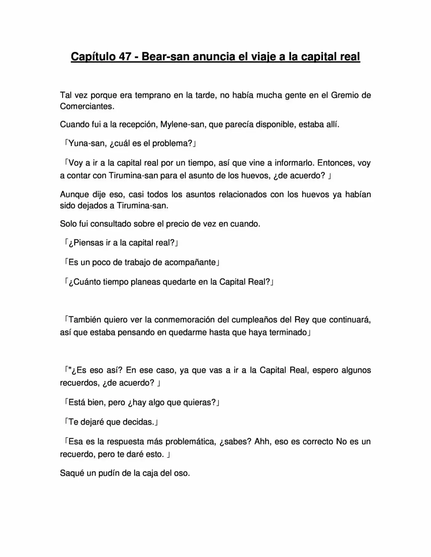 Kuma Kuma Kuma Bear (Novela) - Capítulo 47 - Página 1 - LectorTMOo