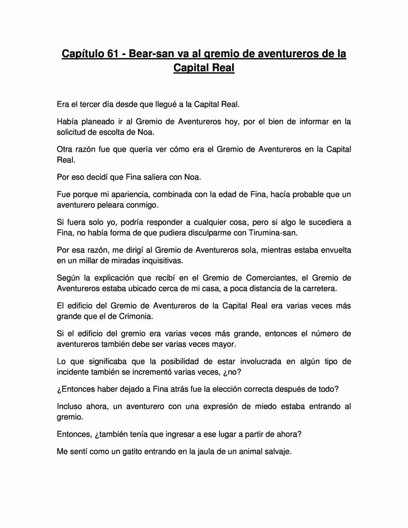 Kuma Kuma Kuma Bear (Novela) - Capítulo 61 - Página 1 - LectorTMOo