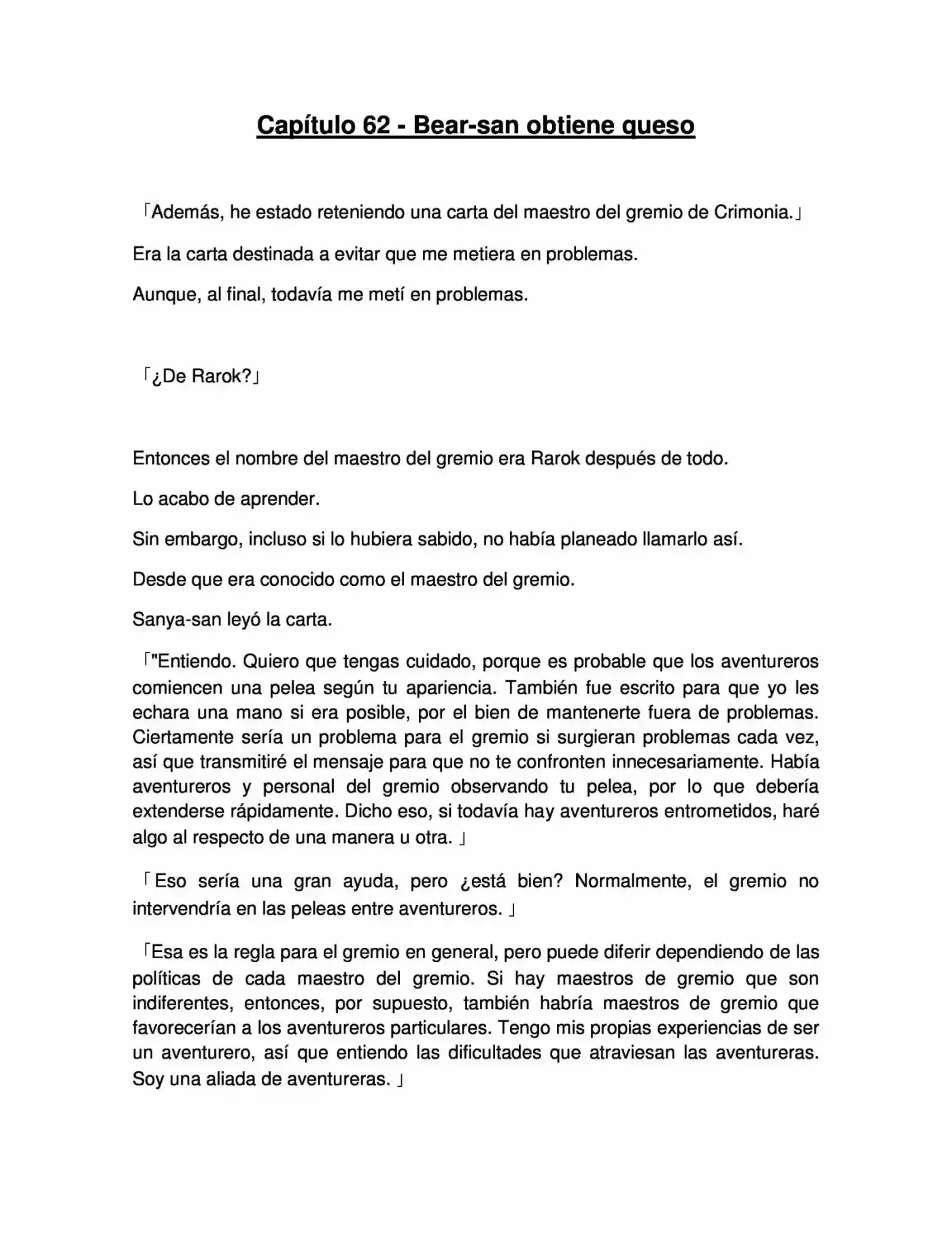 Kuma Kuma Kuma Bear (Novela) - Capítulo 62 - Página 1 - LectorTMOo