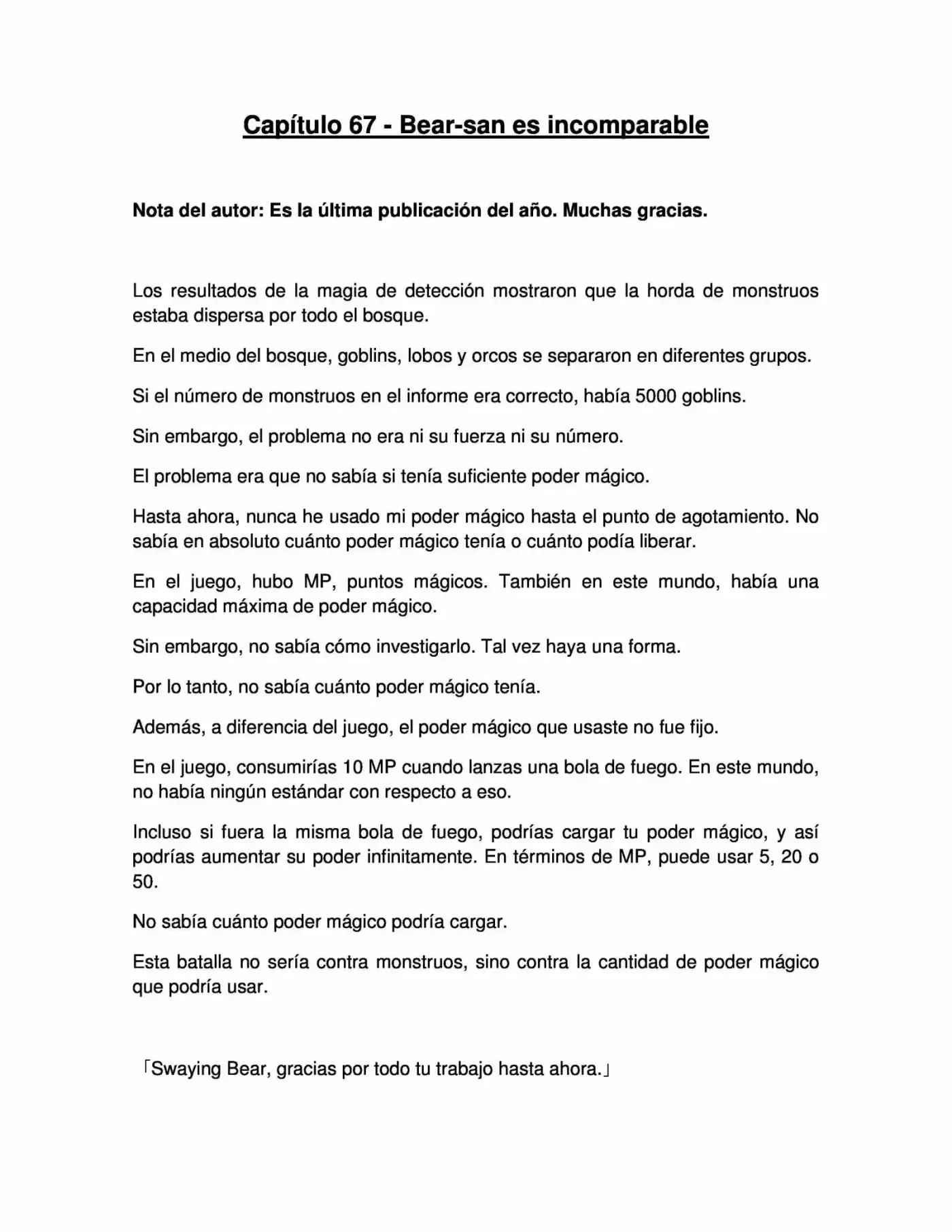 Kuma Kuma Kuma Bear (Novela) - Capítulo 67 - Página 1 - LectorTMOo