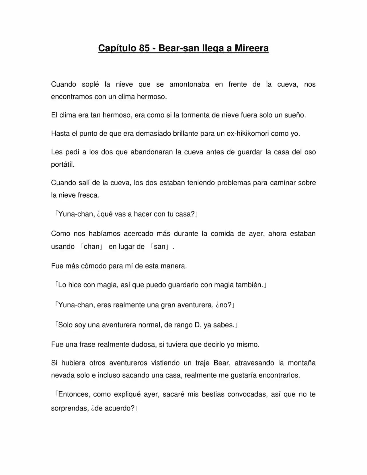 Kuma Kuma Kuma Bear (Novela) - Capítulo 85 - Página 2 - LectorTMOo