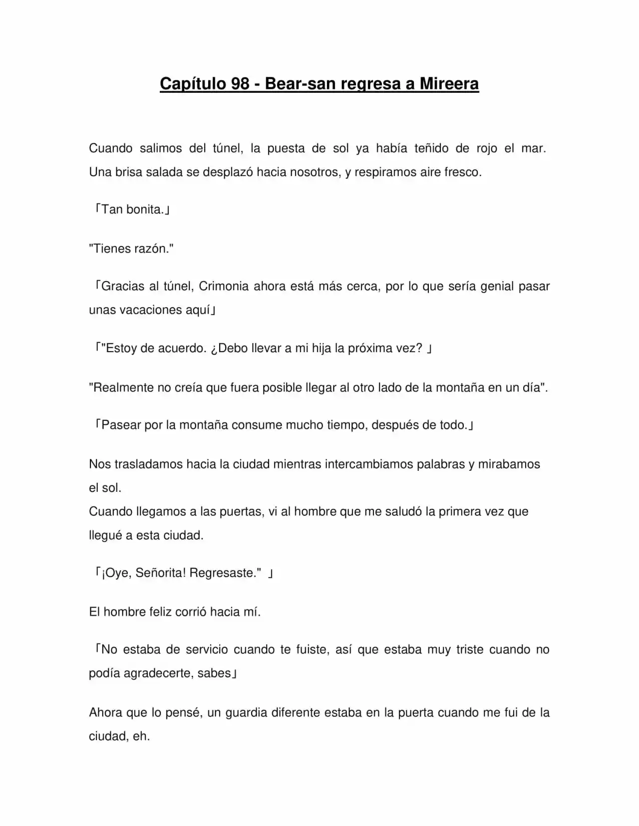 Kuma Kuma Kuma Bear (Novela) - Capítulo 98 - Página 1 - LectorTMOo