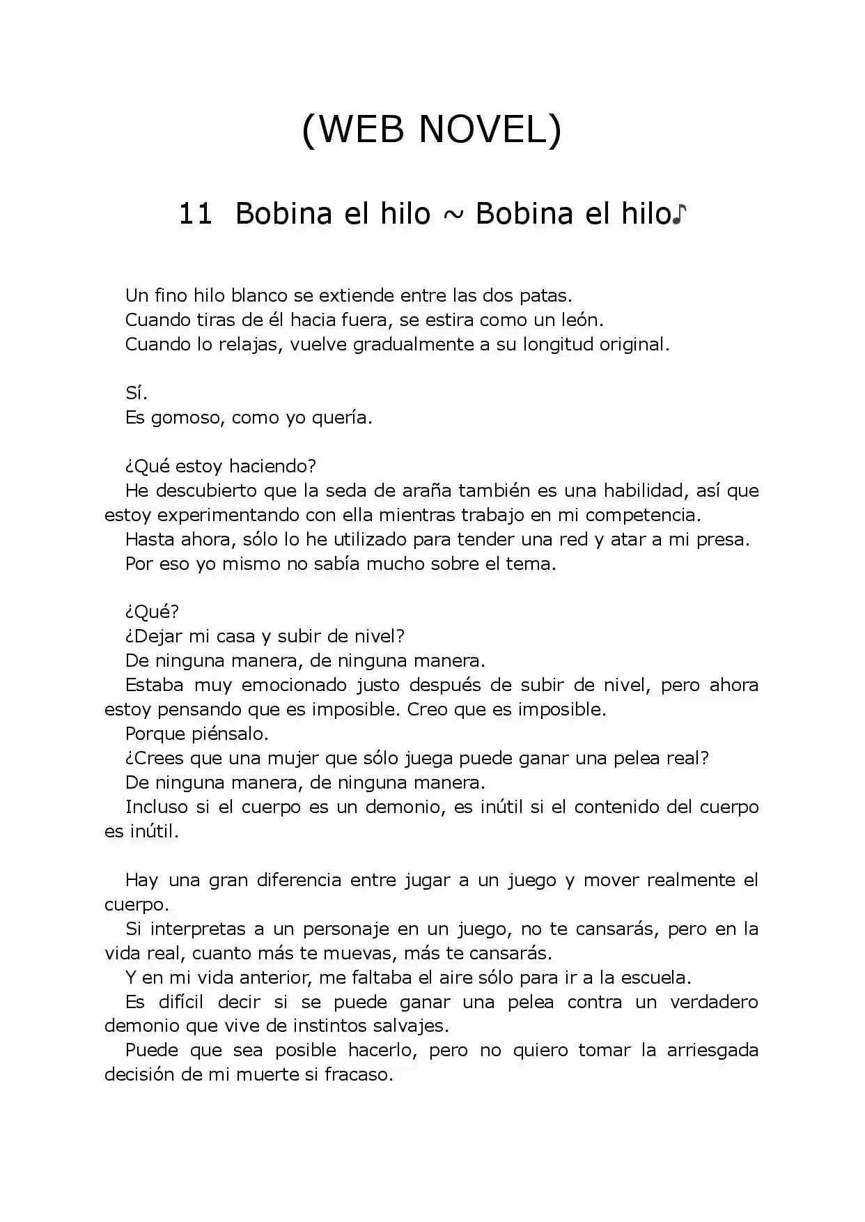Kumo Desu Ga, Nani Ka? (WEB NOVEL) (Novela) - Capítulo 11 - Página 1 - LectorTMOo