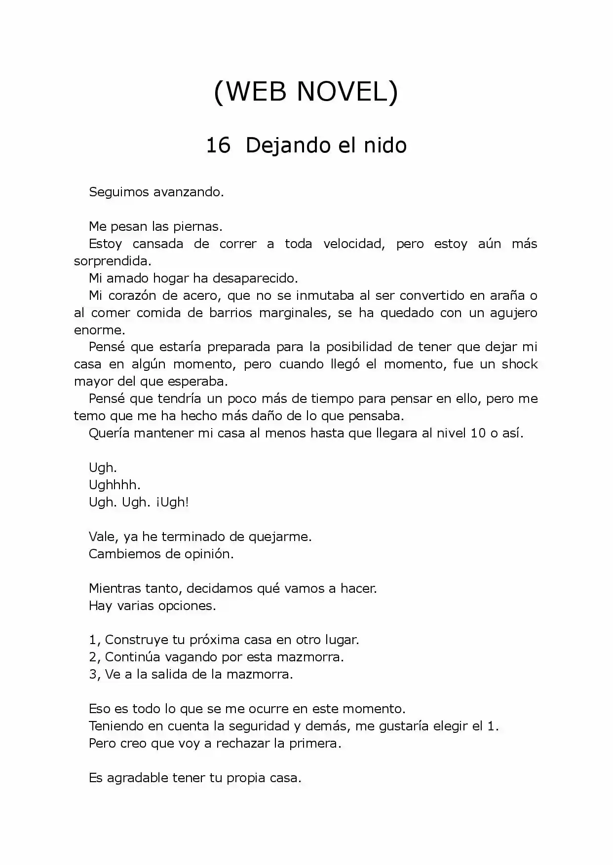 Kumo Desu Ga, Nani Ka? (WEB NOVEL) (Novela) - Capítulo 16 - Página 1 - LectorTMOo