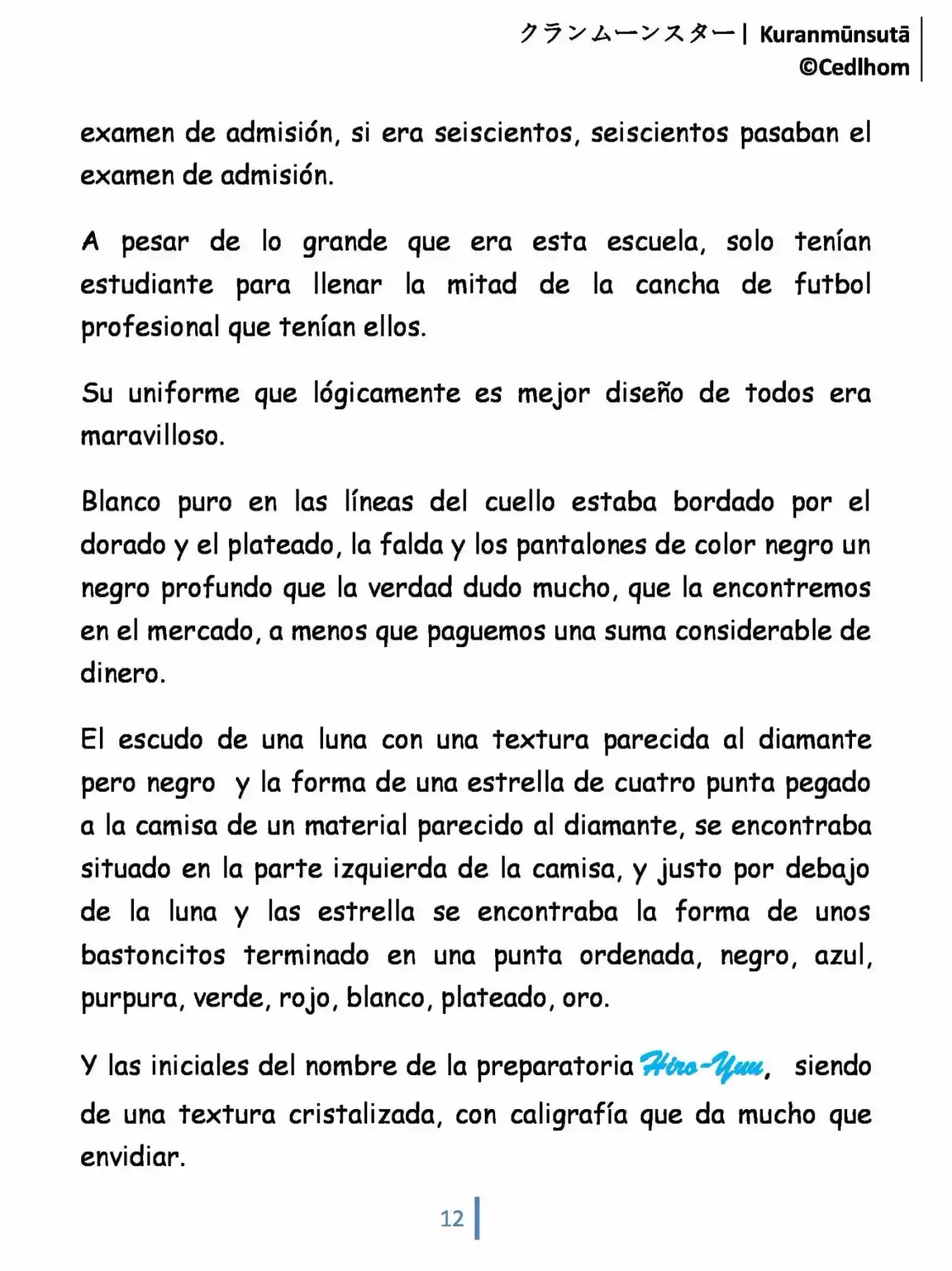 Kuranmūnsutā (Novela) - Capítulo 1 - Página 12 - LectorTMOo