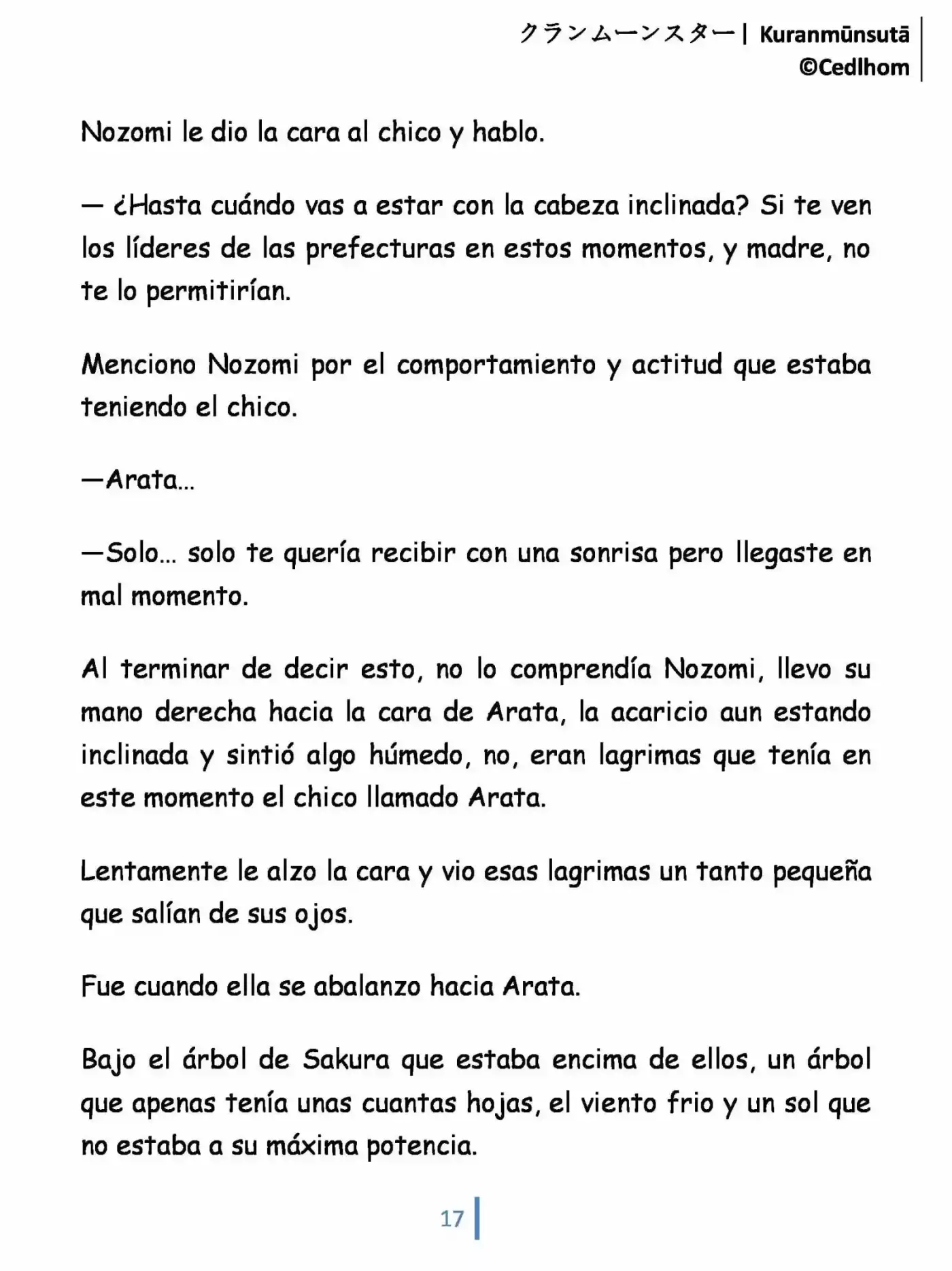 Kuranmūnsutā (Novela) - Capítulo 1 - Página 17 - LectorTMOo