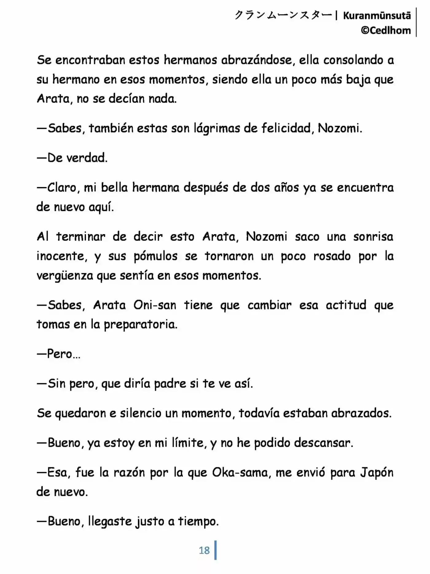 Kuranmūnsutā (Novela) - Capítulo 1 - Página 18 - LectorTMOo