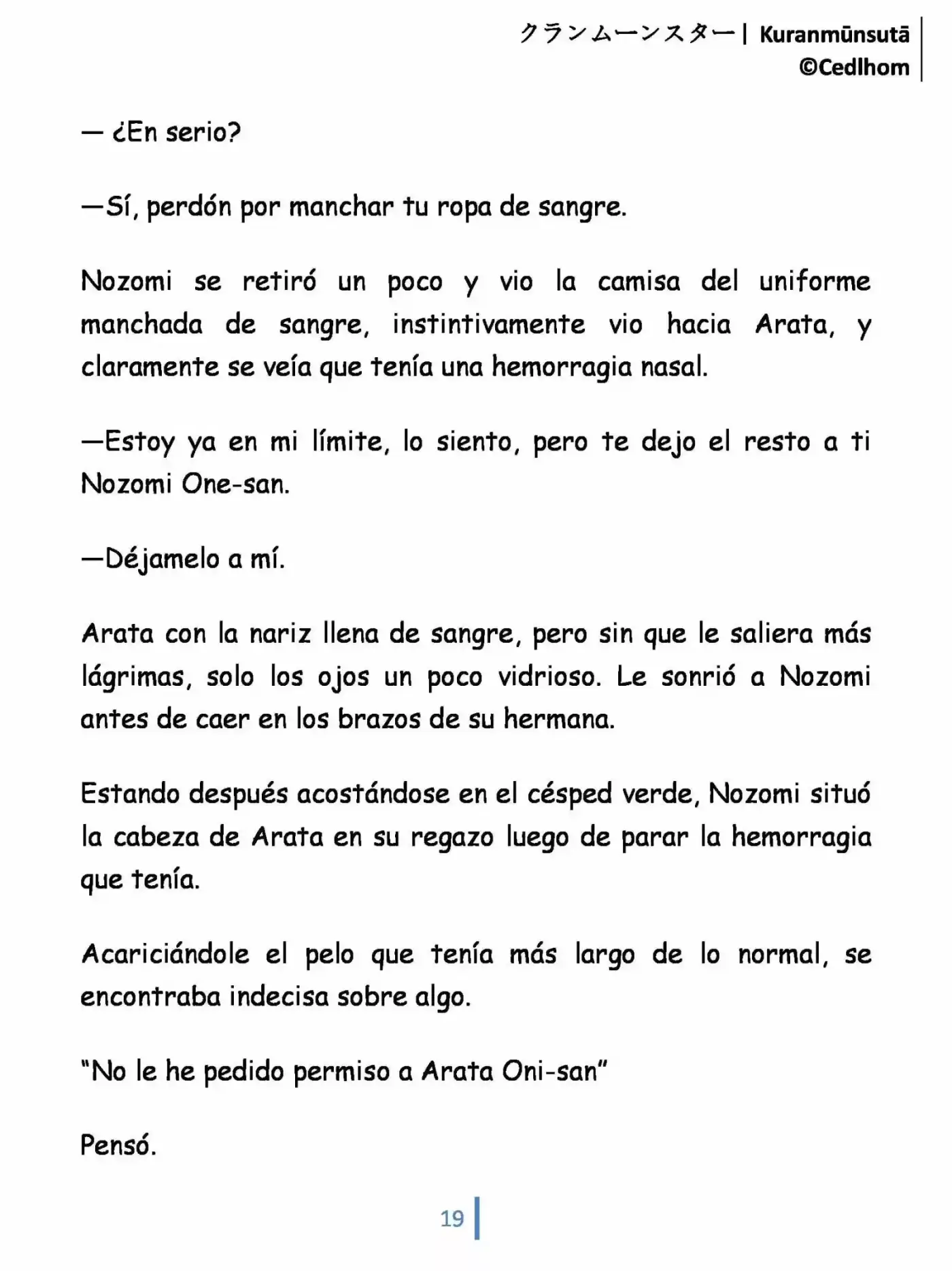 Kuranmūnsutā (Novela) - Capítulo 1 - Página 19 - LectorTMOo