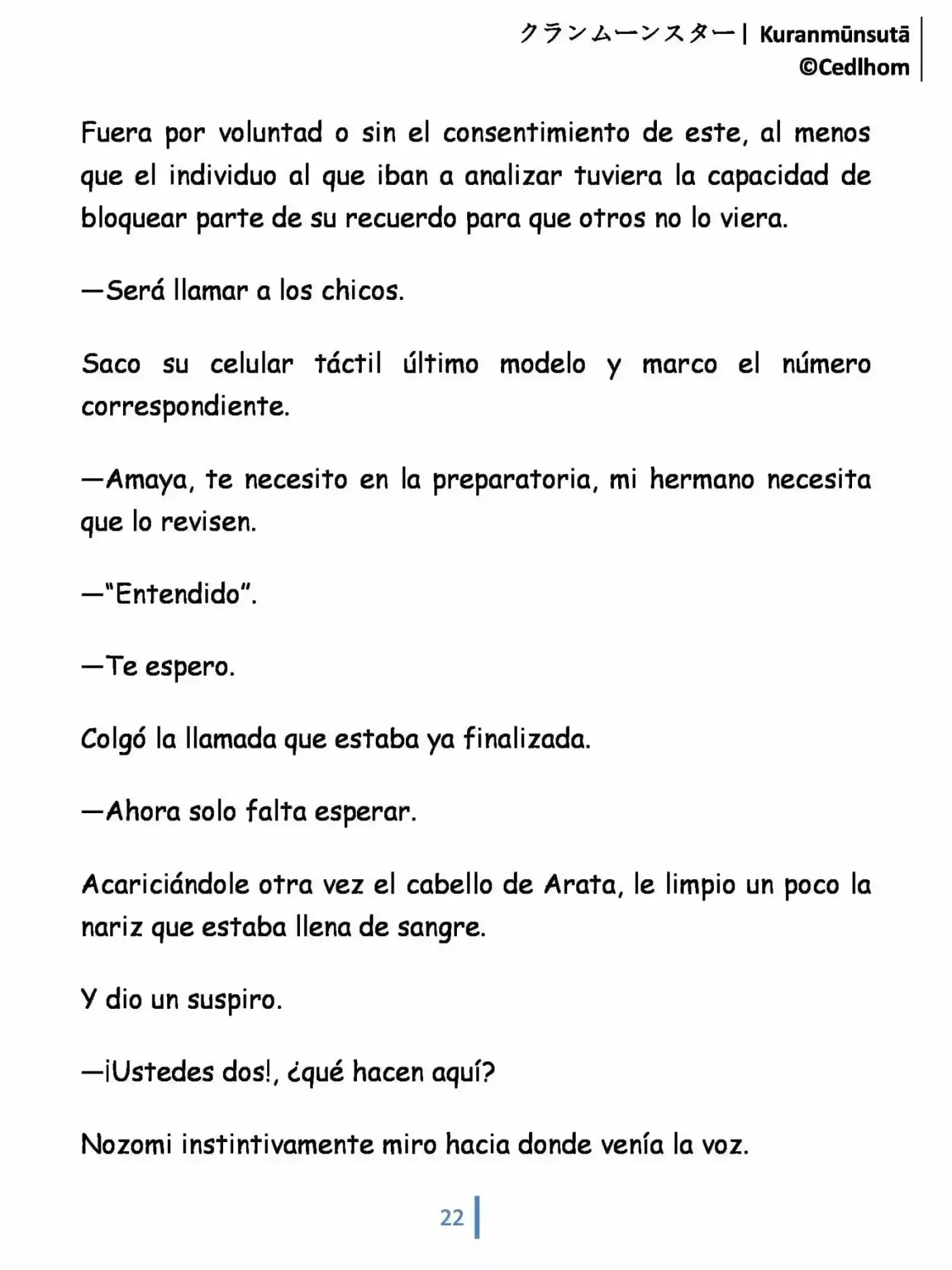Kuranmūnsutā (Novela) - Capítulo 1 - Página 22 - LectorTMOo