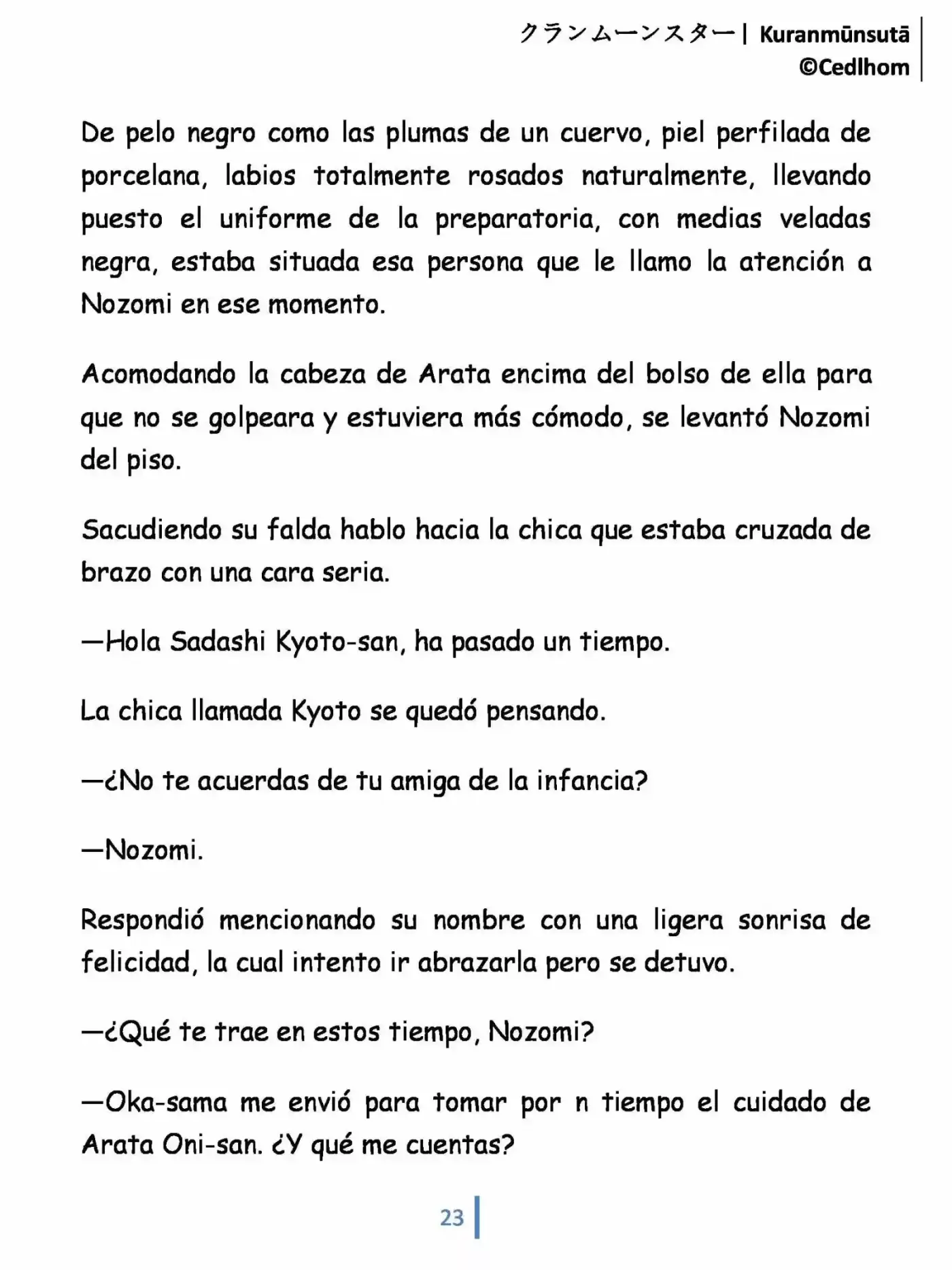 Kuranmūnsutā (Novela) - Capítulo 1 - Página 23 - LectorTMOo
