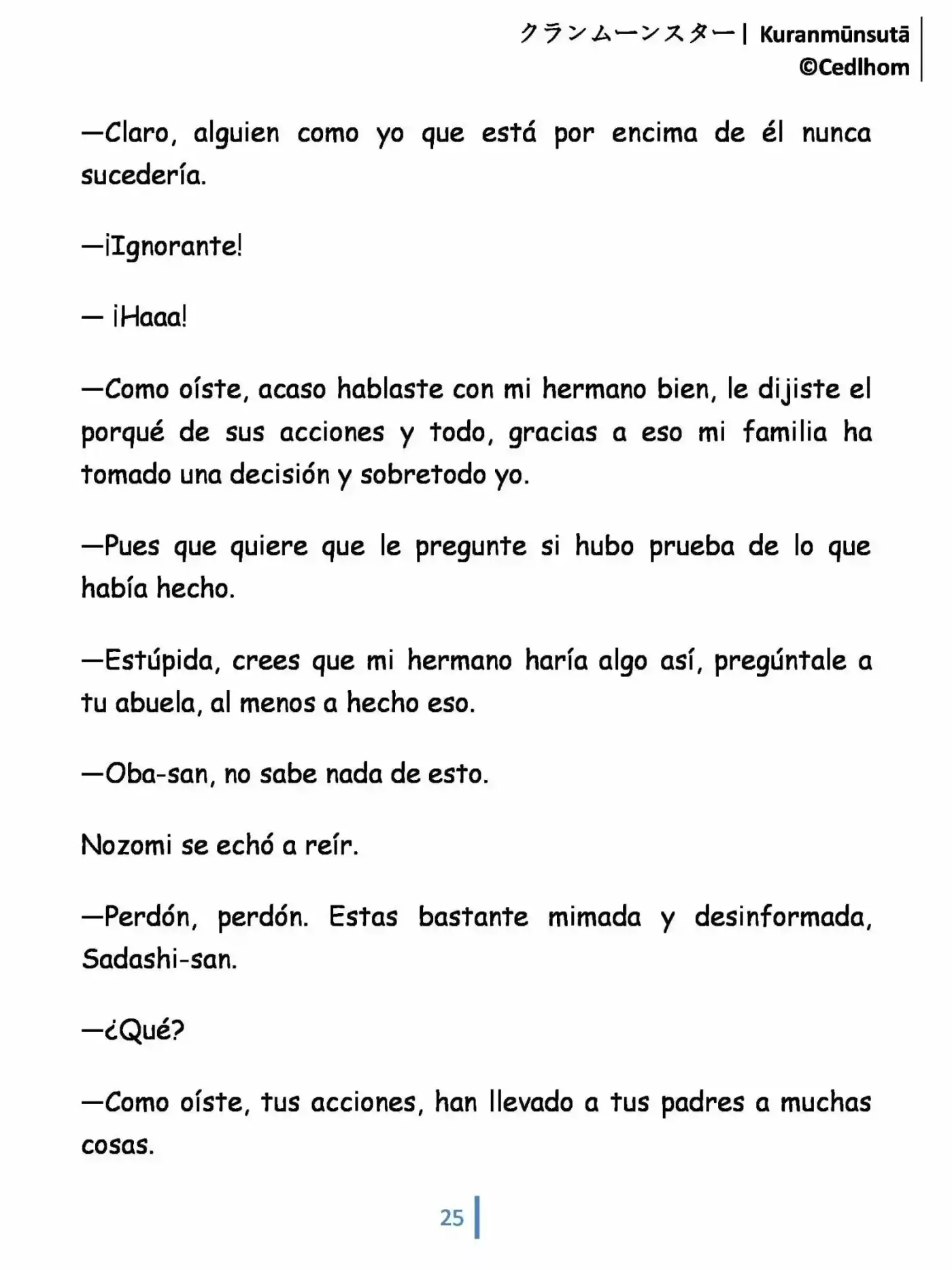 Kuranmūnsutā (Novela) - Capítulo 1 - Página 25 - LectorTMOo