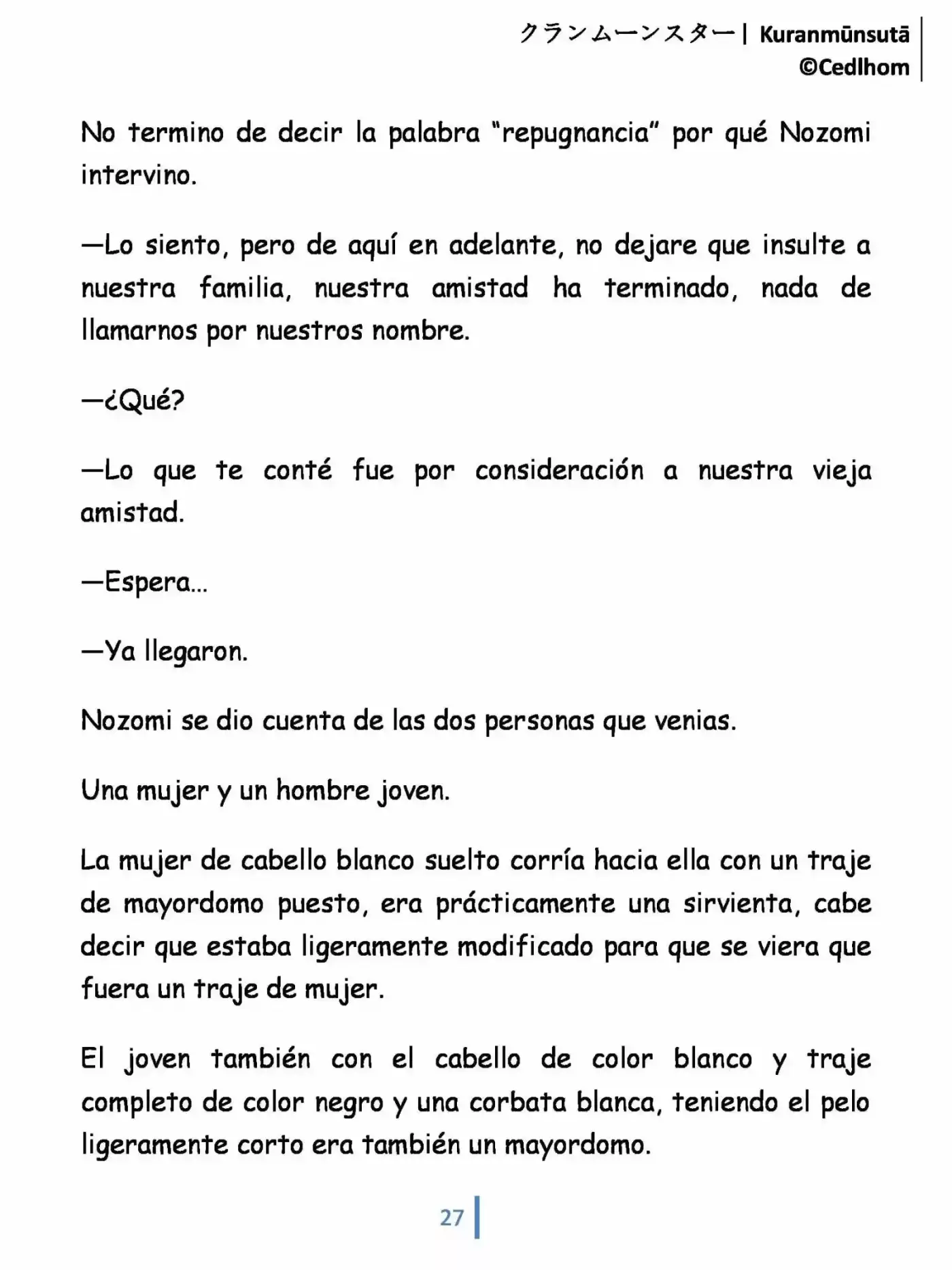 Kuranmūnsutā (Novela) - Capítulo 1 - Página 27 - LectorTMOo