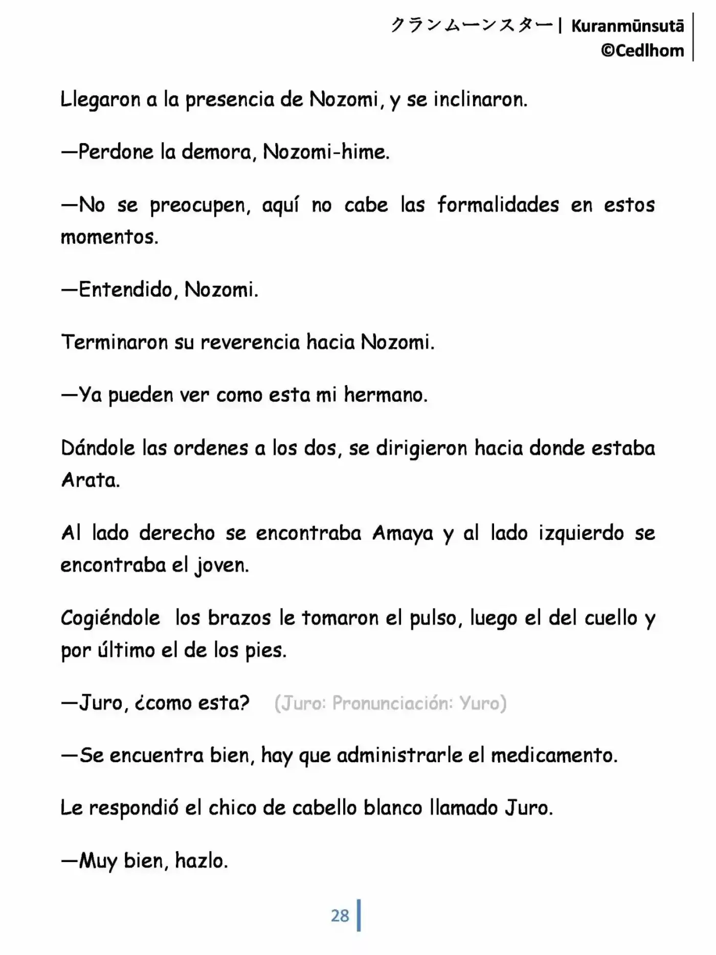 Kuranmūnsutā (Novela) - Capítulo 1 - Página 28 - LectorTMOo