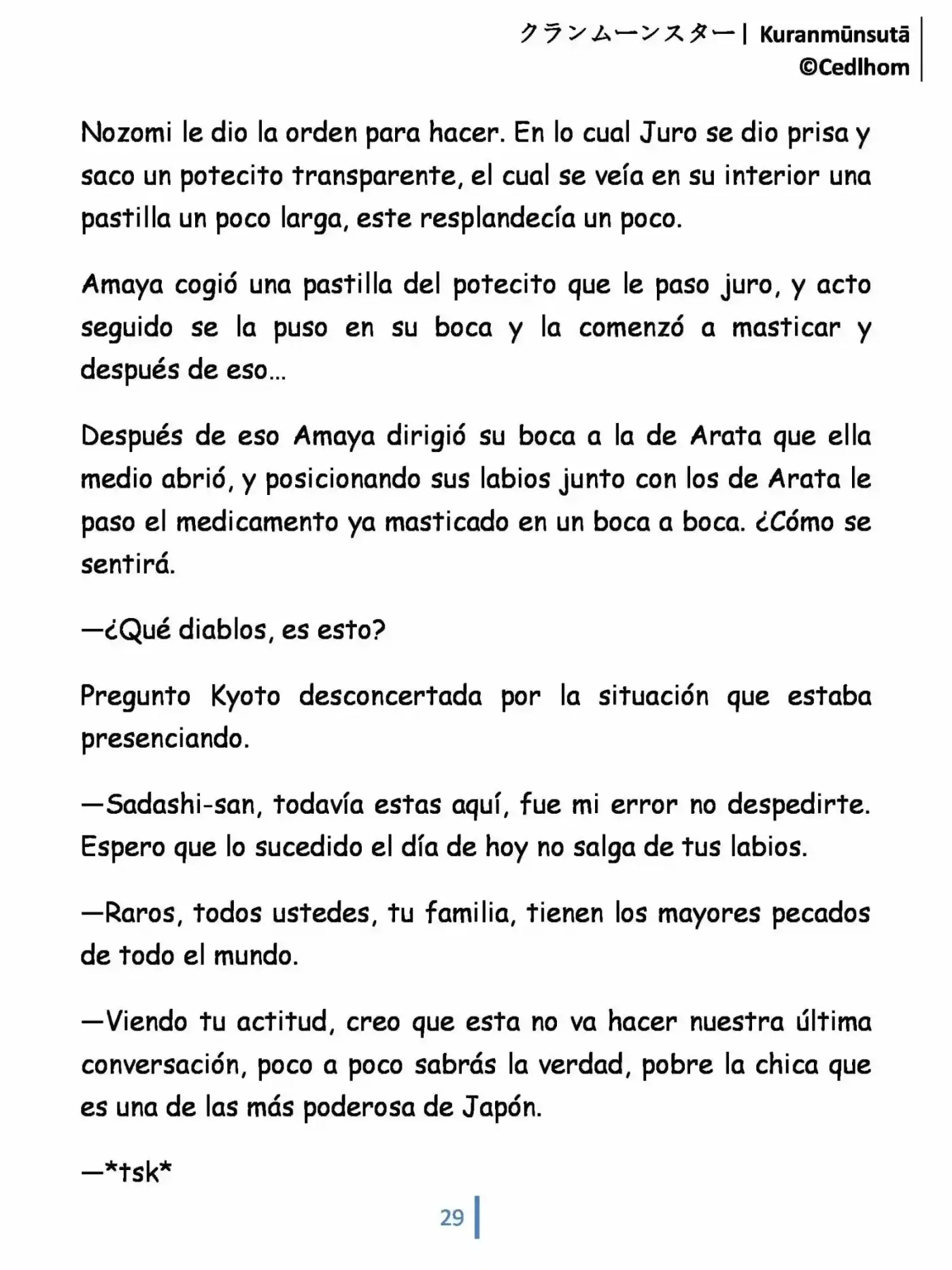 Kuranmūnsutā (Novela) - Capítulo 1 - Página 29 - LectorTMOo