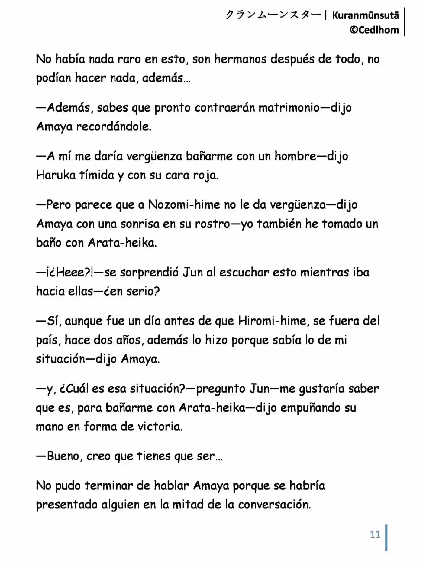 Kuranmūnsutā (Novela) - Capítulo 10 - Página 11 - LectorTMOo