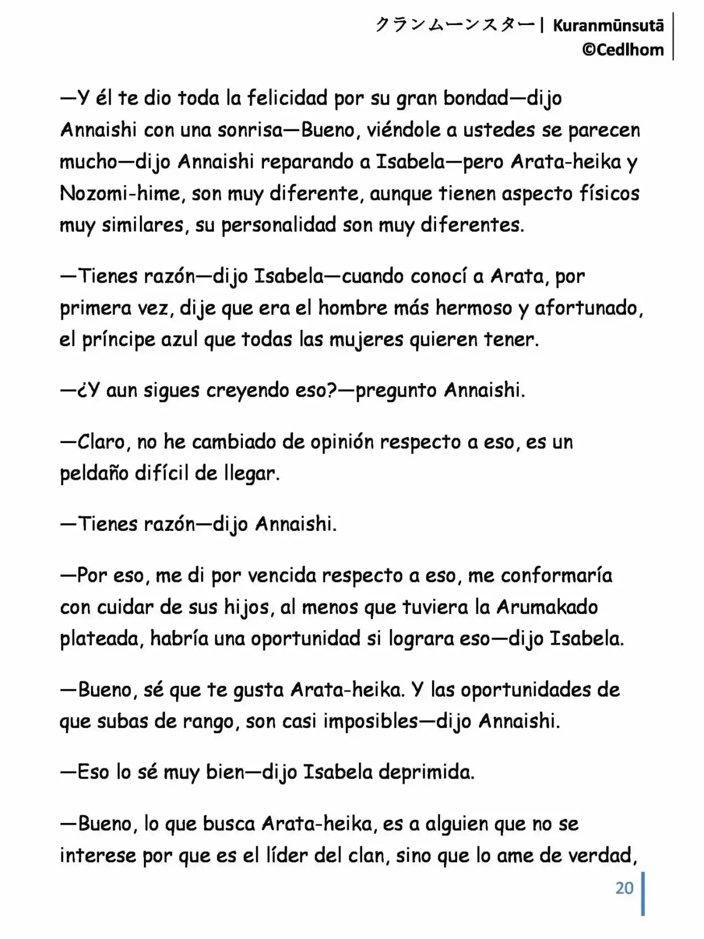 Kuranmūnsutā (Novela) - Capítulo 10 - Página 20 - LectorTMOo