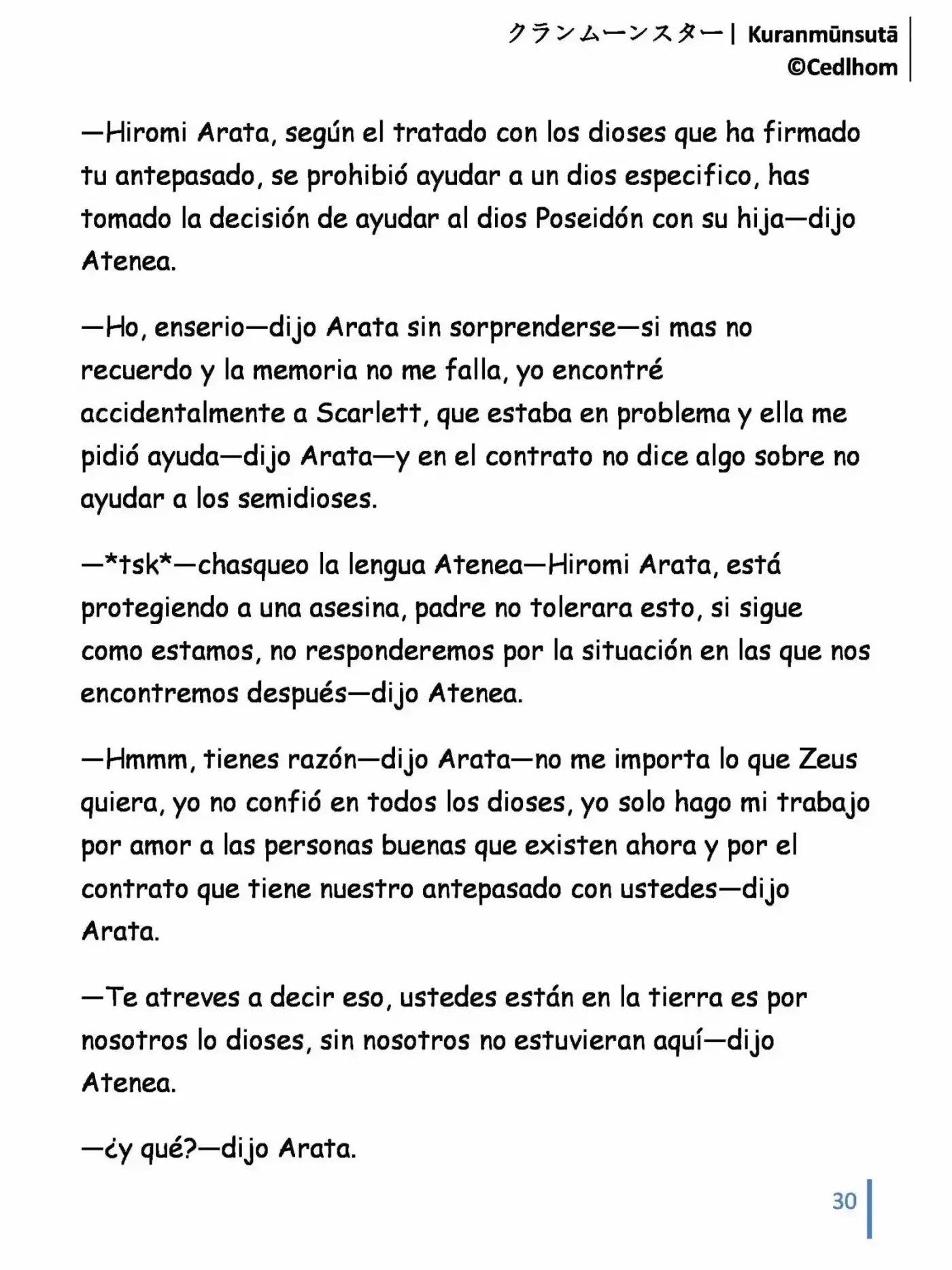 Kuranmūnsutā (Novela) - Capítulo 10 - Página 30 - LectorTMOo