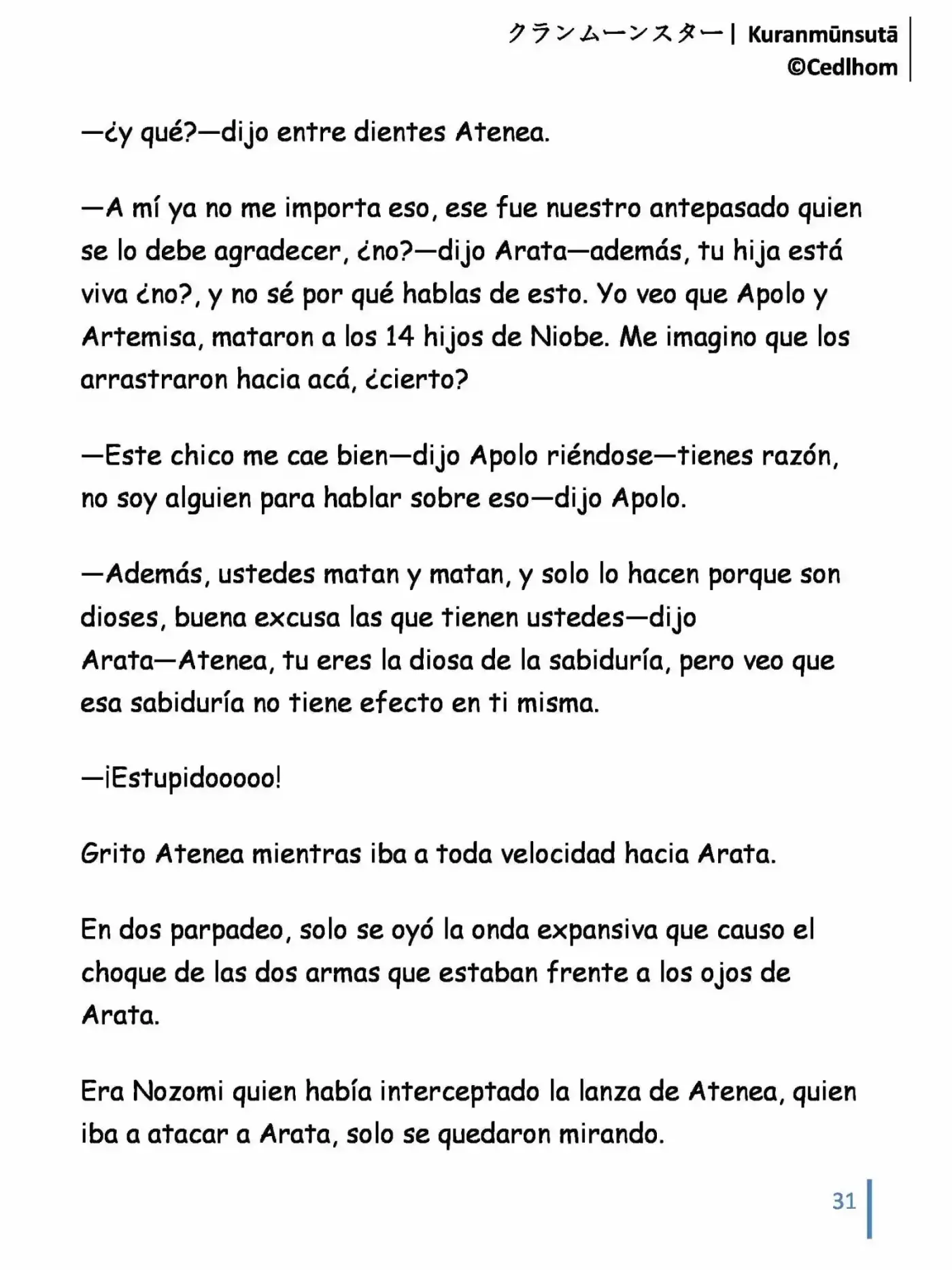 Kuranmūnsutā (Novela) - Capítulo 10 - Página 31 - LectorTMOo