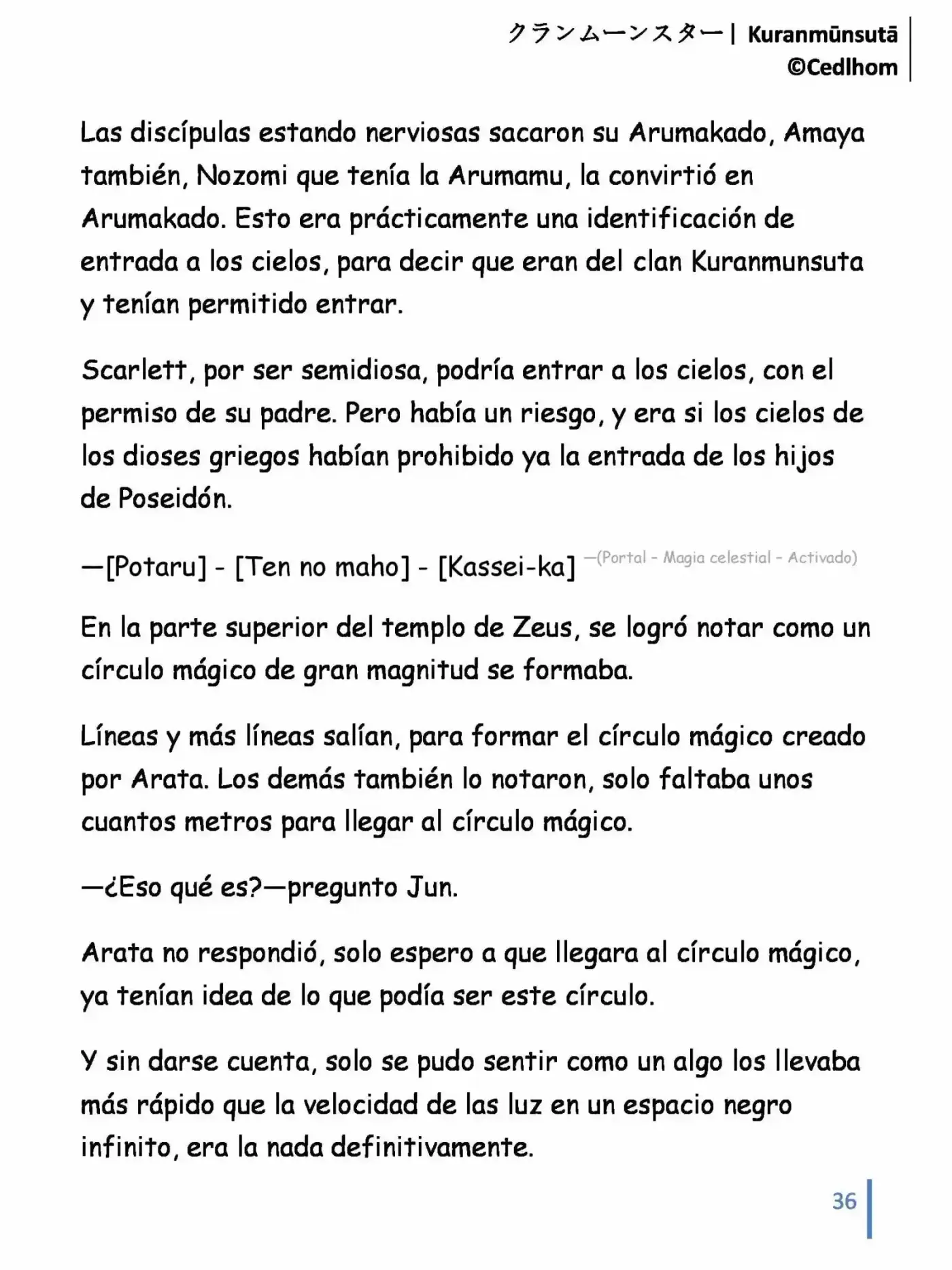 Kuranmūnsutā (Novela) - Capítulo 10 - Página 36 - LectorTMOo
