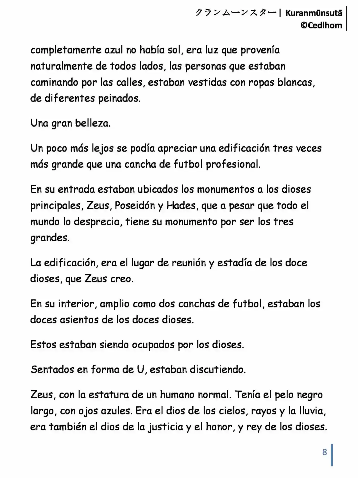 Kuranmūnsutā (Novela) - Capítulo 11 - Página 8 - LectorTMOo