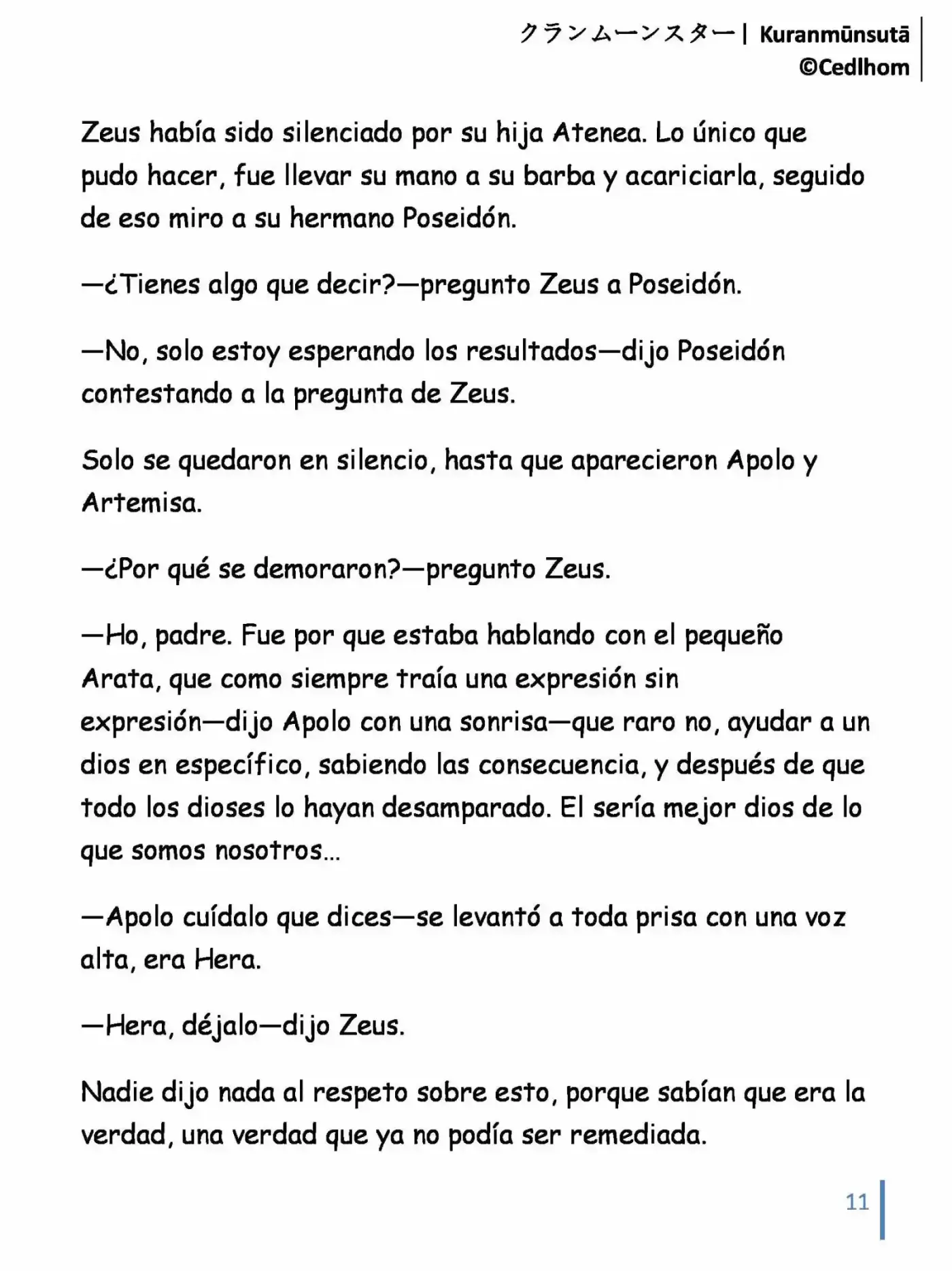 Kuranmūnsutā (Novela) - Capítulo 11 - Página 11 - LectorTMOo